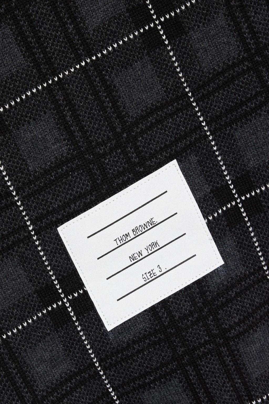 THOM BROWNE Prince of Wales checked cotton-blend jacquard sweatpants