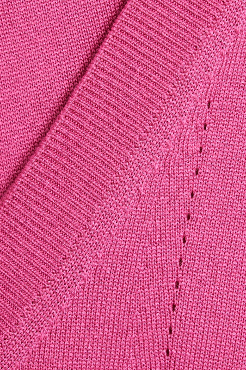 CAROLINA HERRERA Silk and cotton-blend turtleneck top