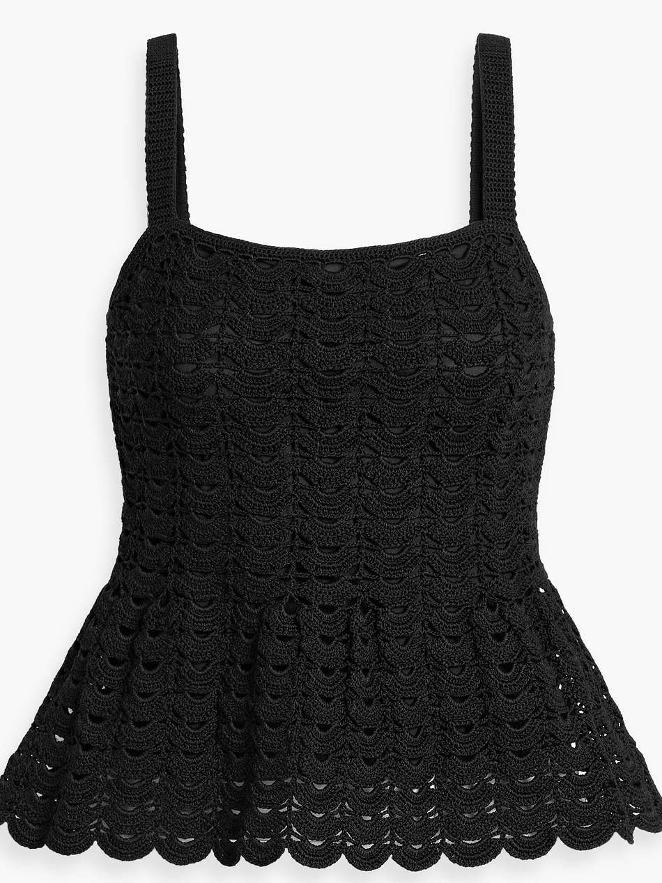 crochet peplum top