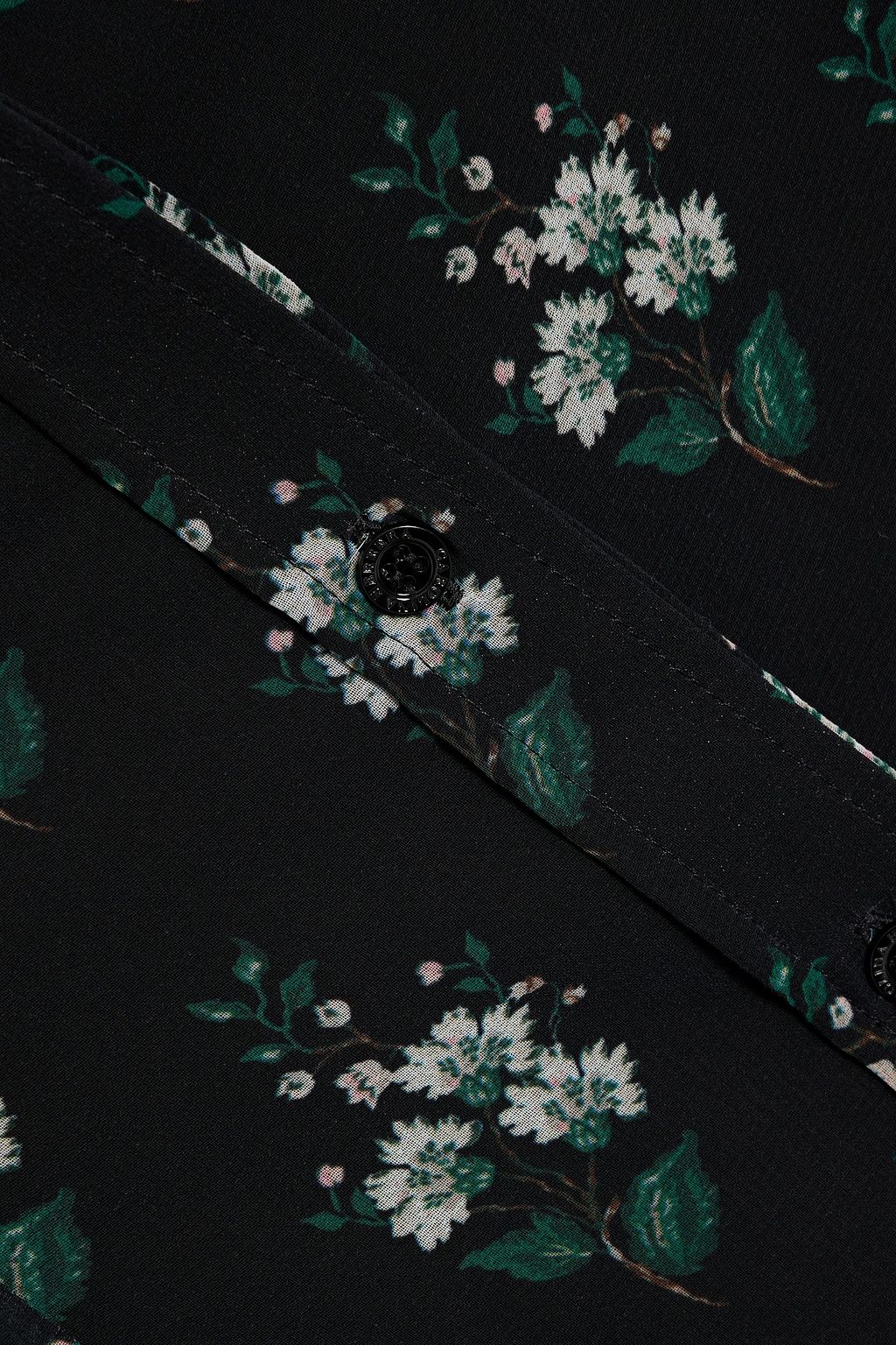 CAROLINA HERRERA Floral-print chiffon shirt