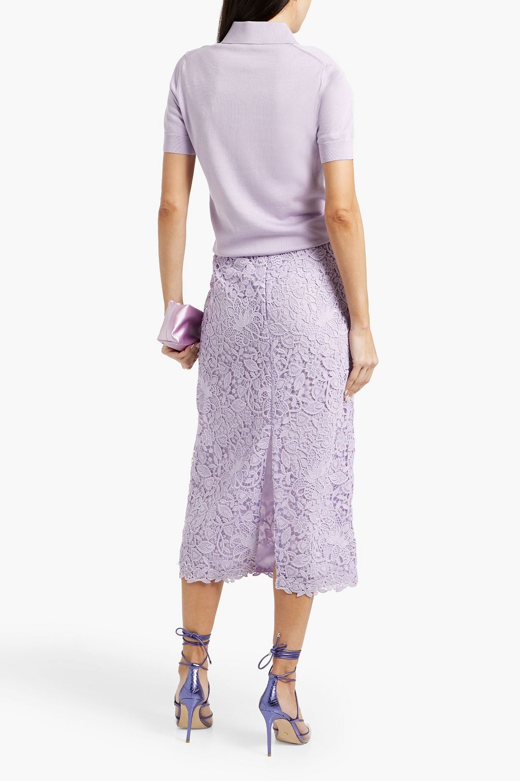CAROLINA HERRERA Silk-blend polo shirt