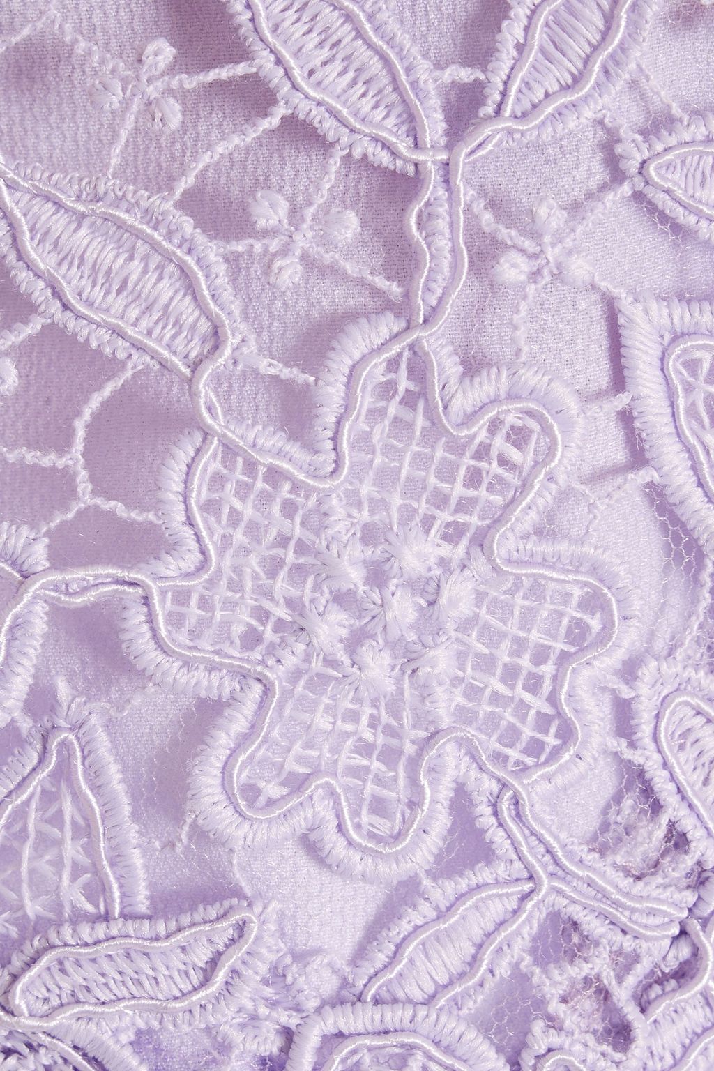 CAROLINA HERRERA Cropped guipure lace top
