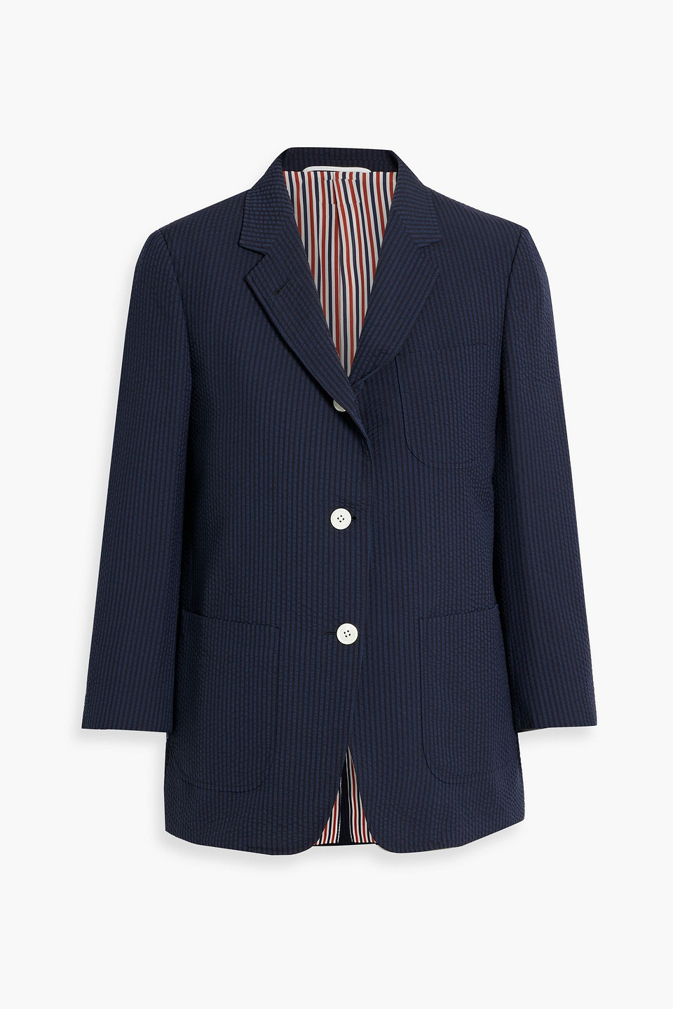 Thom Browne Wool Gabardine Sportcoat High Armhole In Navy