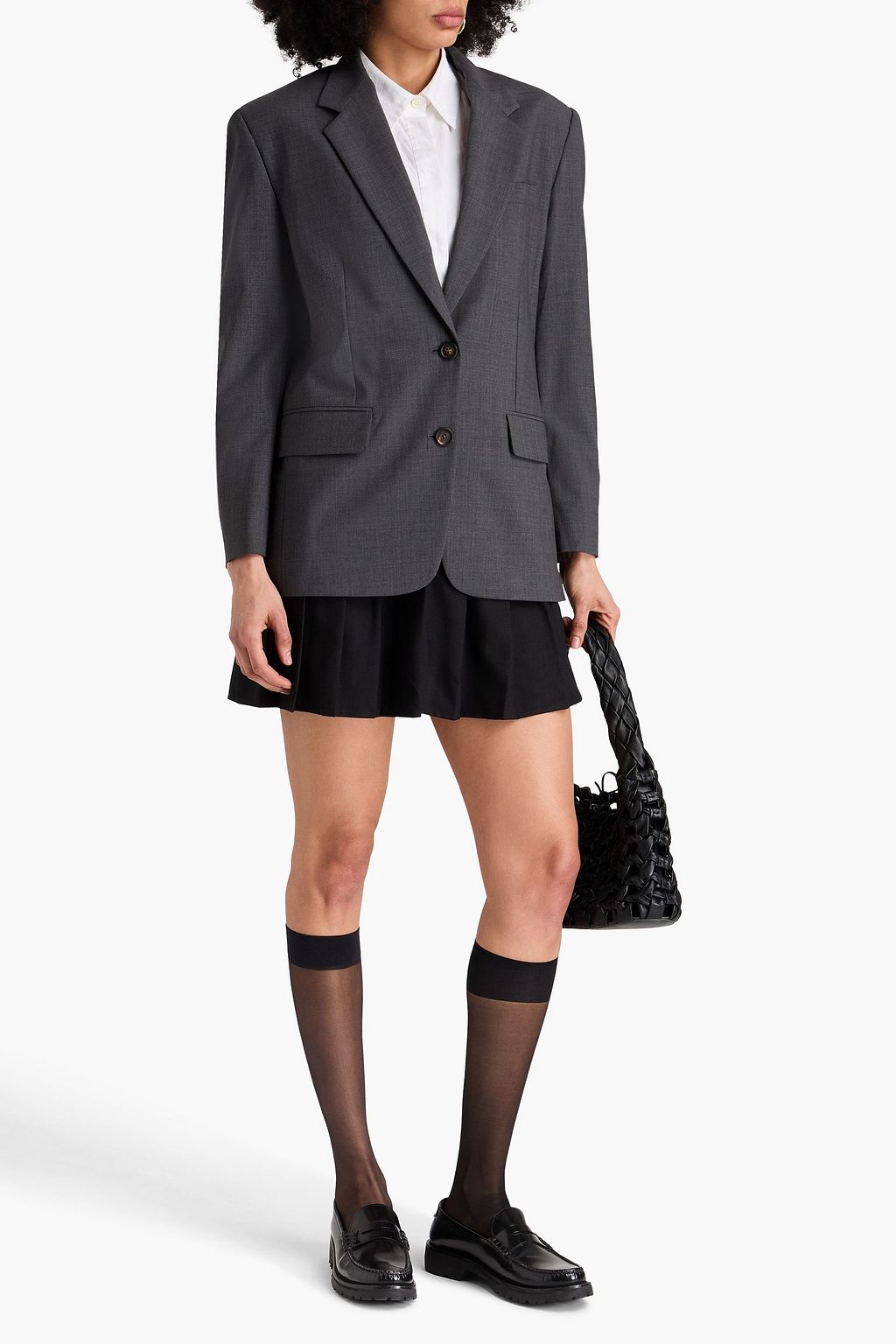 BRUNELLO CUCINELLI Blazer aus einer Wollmischung mit Zierperlen