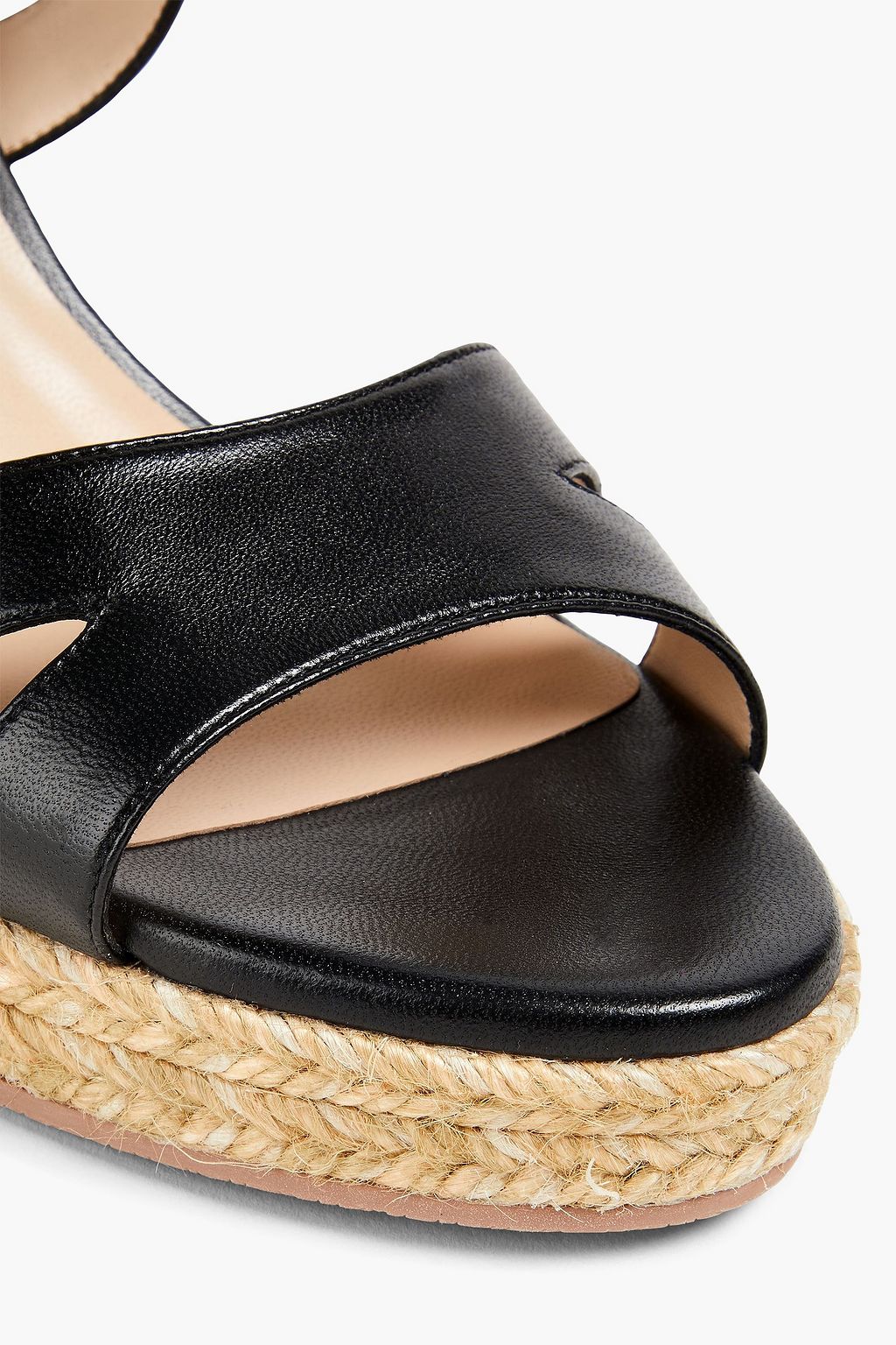 STUART WEITZMAN Zuzu レザー エスパドリーユウェッジサンダル
