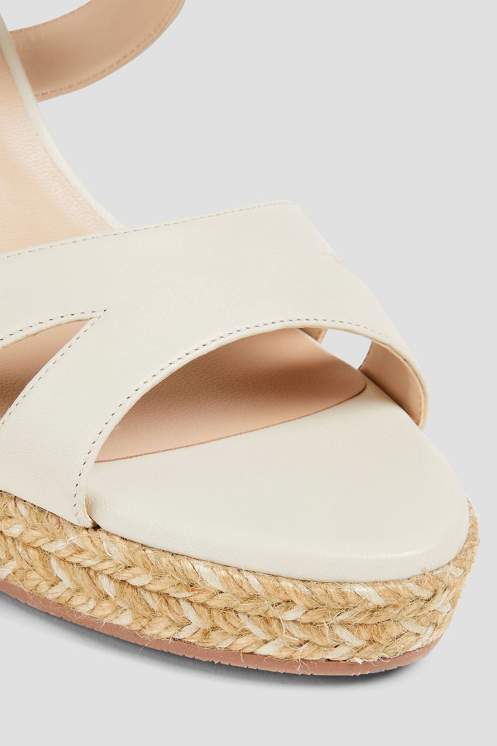 STUART WEITZMAN Zuzu レザー エスパドリーユウェッジサンダル