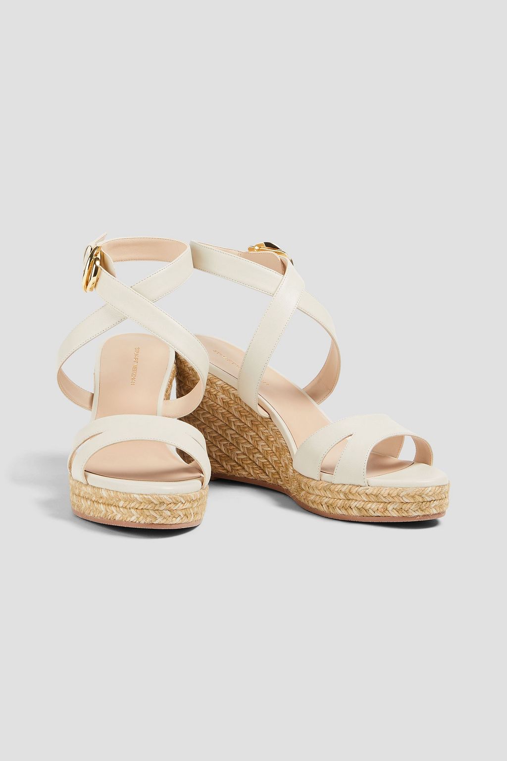 STUART WEITZMAN Zuzu レザー エスパドリーユウェッジサンダル