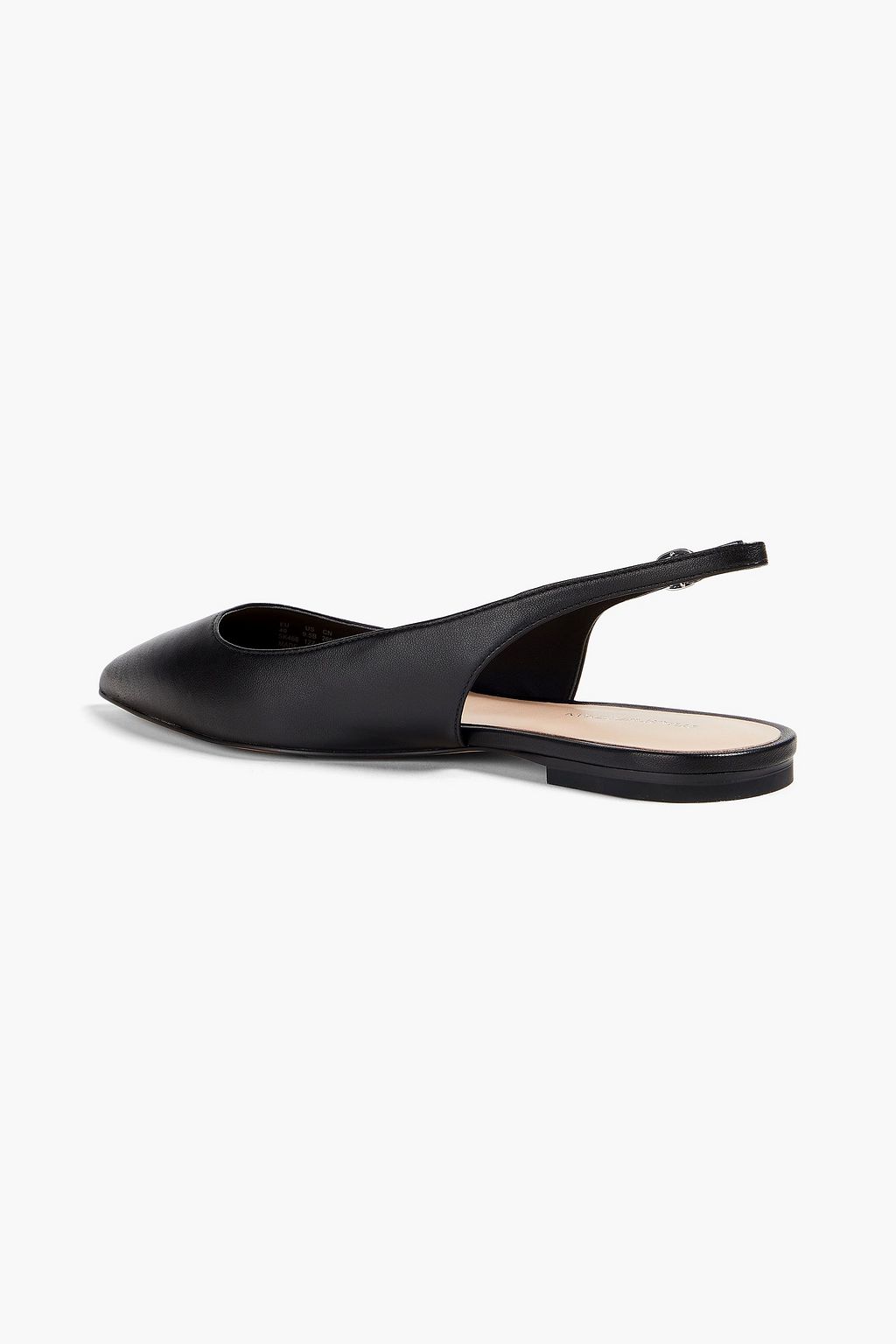 STUART WEITZMAN Mara leather slingback point-toe flats