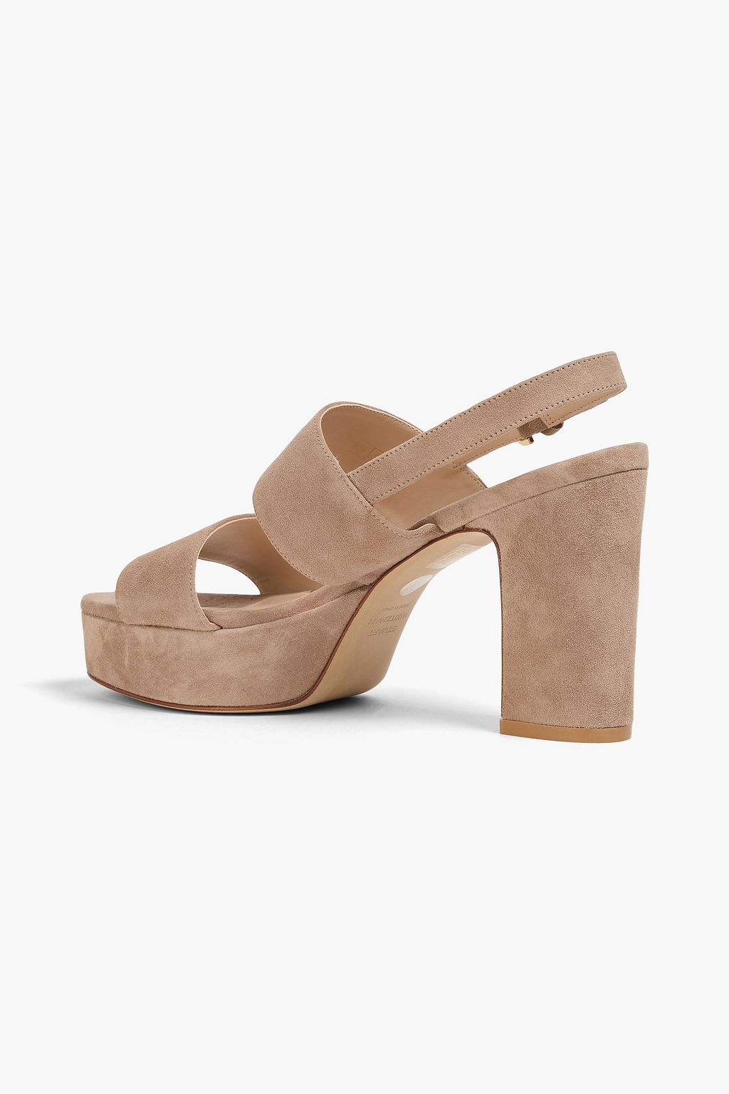 STUART WEITZMAN Ono スエード スリングバック プラットフォームサンダル