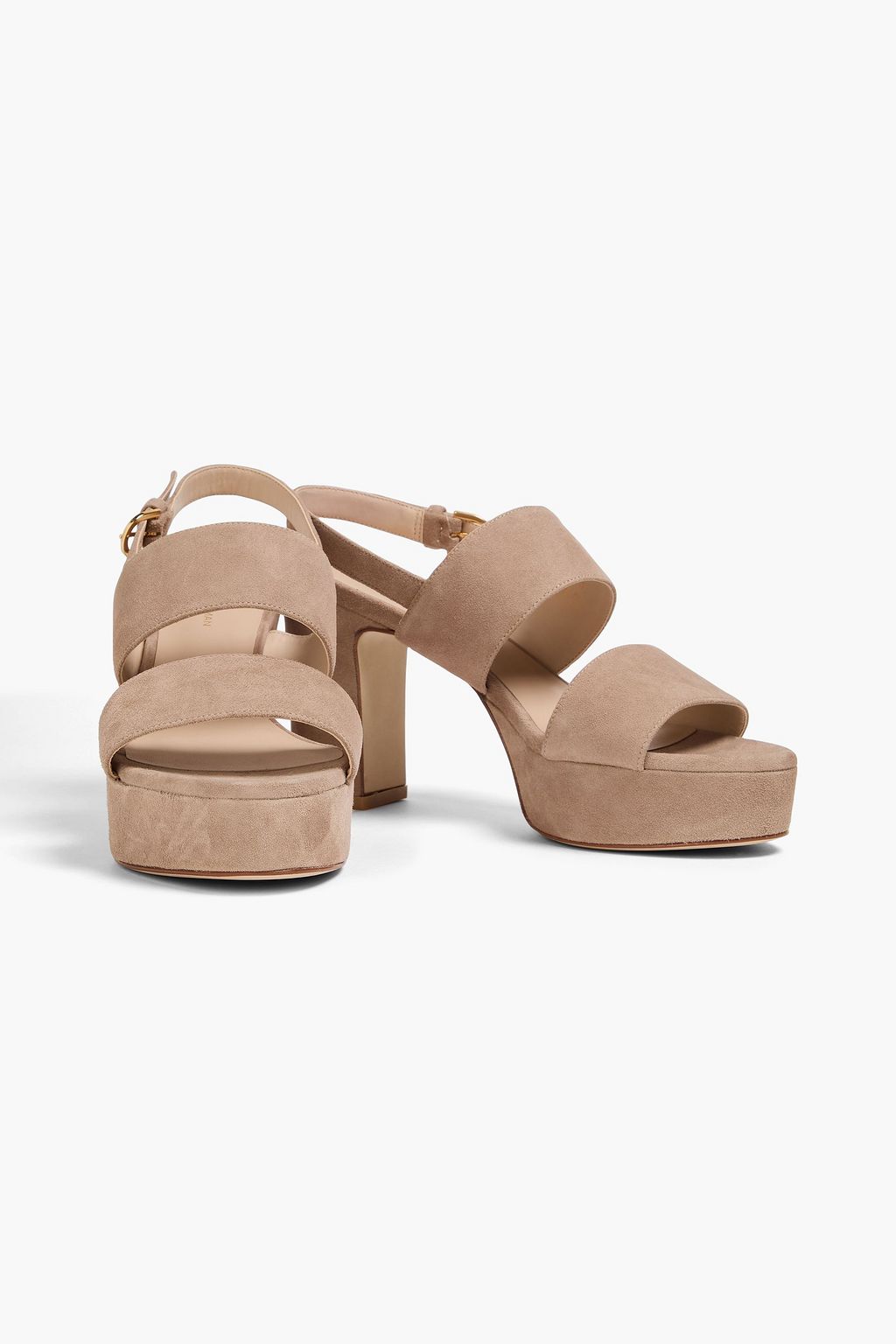 STUART WEITZMAN Ono スエード スリングバック プラットフォームサンダル