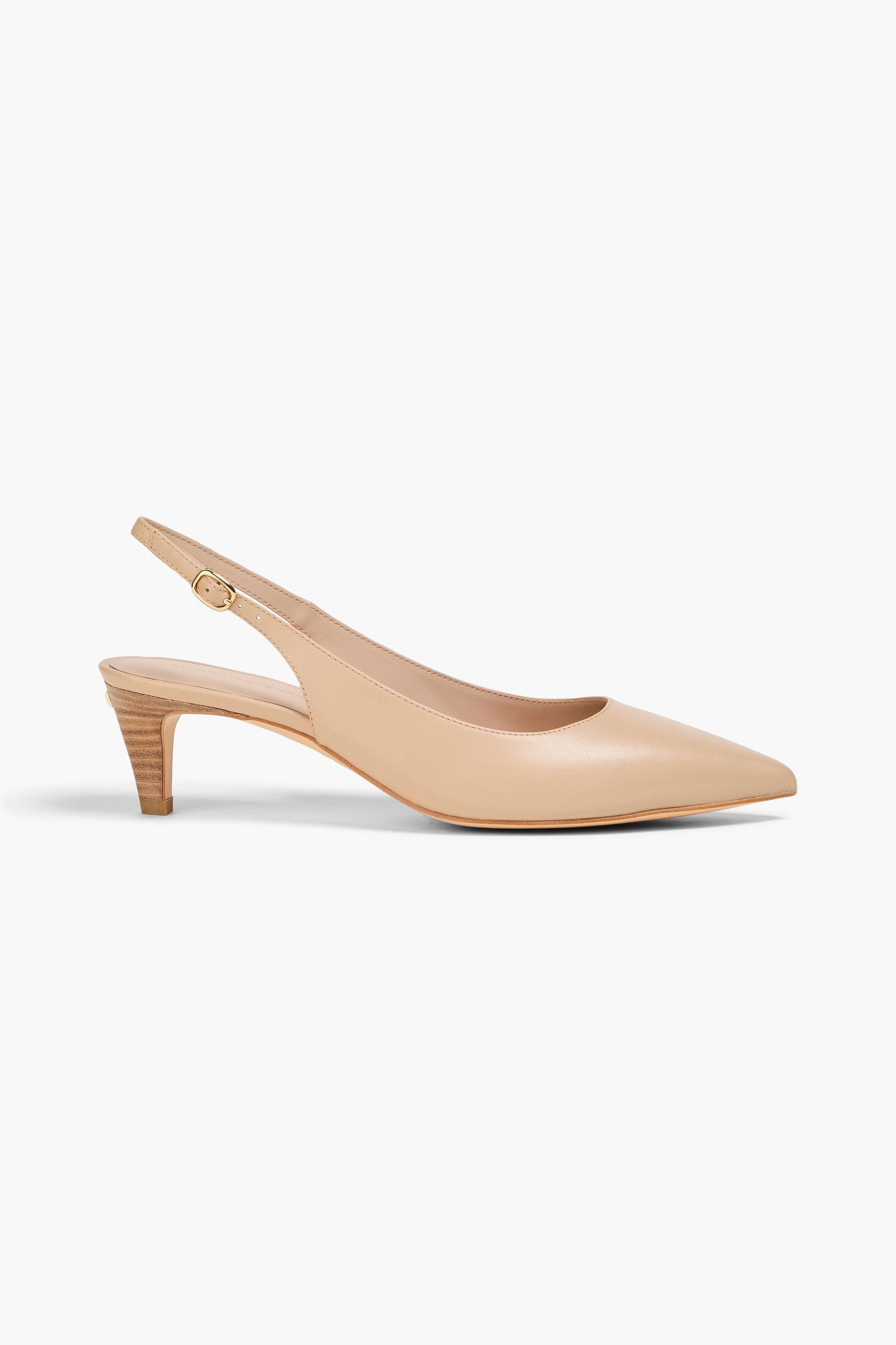 Stuart Weitzman Mara leather slingback pumps