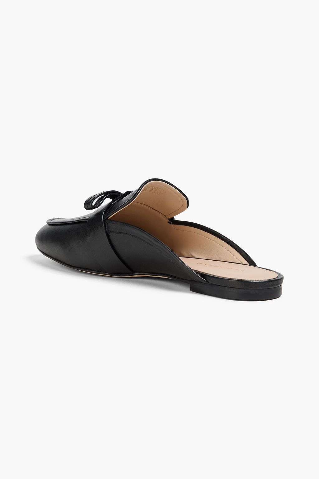 STUART WEITZMAN Emma レザー バックレスシューズ リボン付き