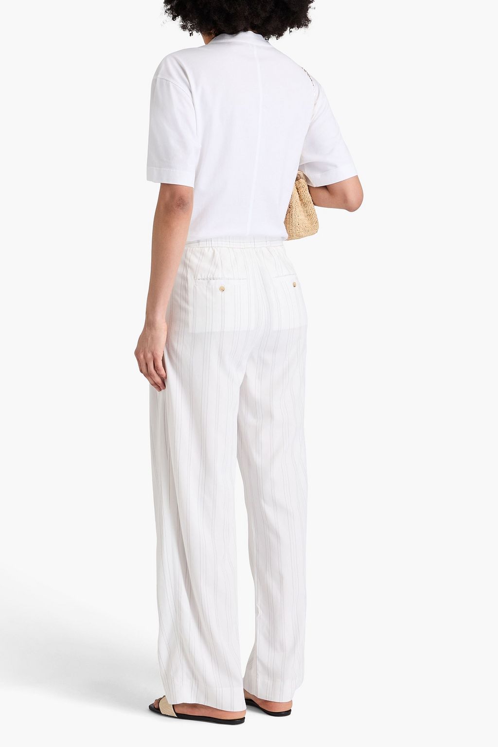 BRUNELLO CUCINELLI コットンジャージー Tシャツ ビーズ付き