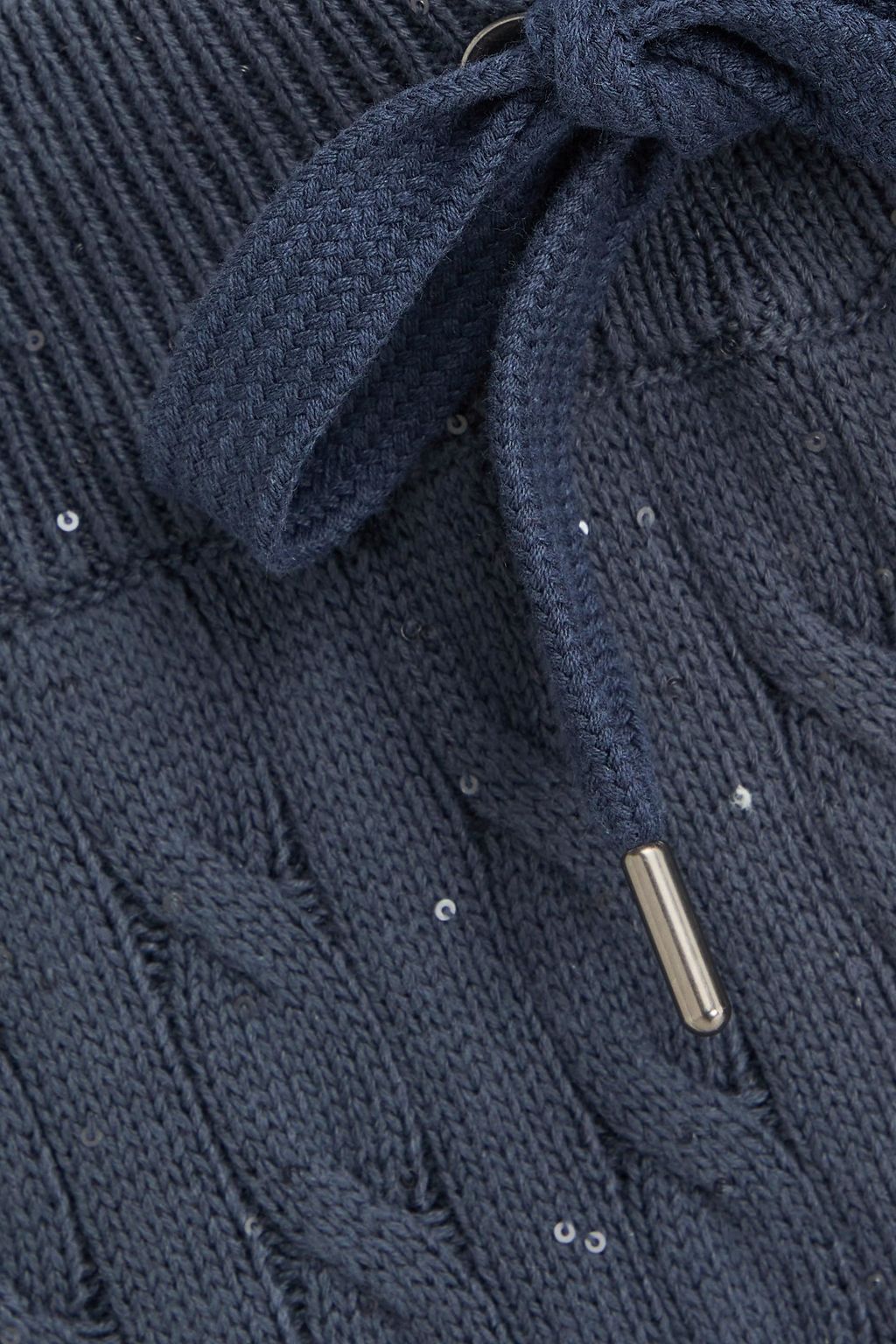 BRUNELLO CUCINELLI ケーブルニット コットン混 トラックパンツ スパンコール付き