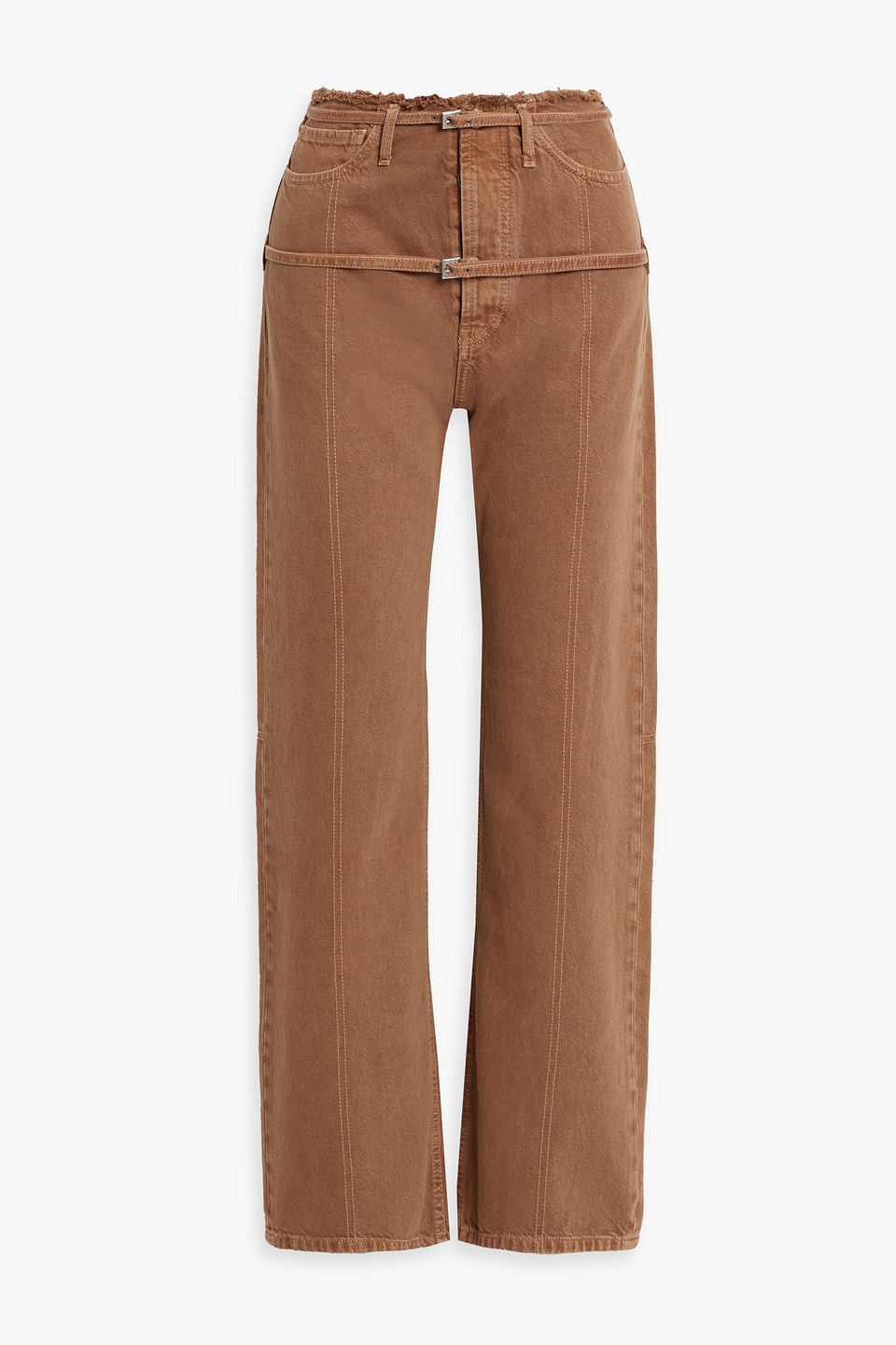 Jacquemus Le De Nîmes Caraco Jeans - Women's - Organic Cotton In Camel
