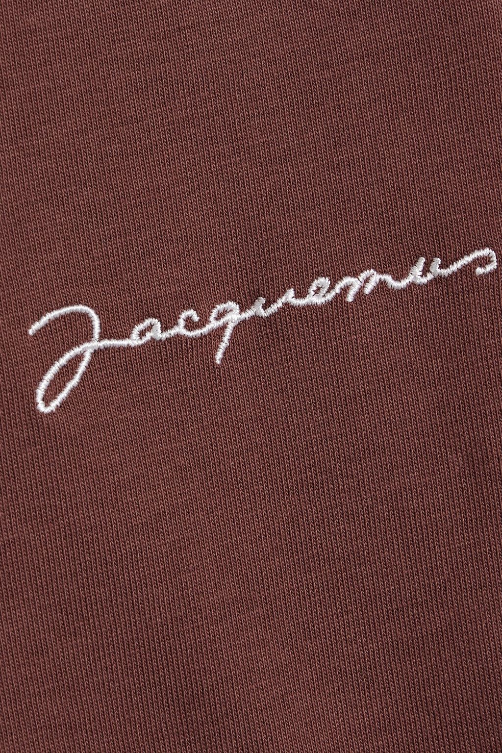 JACQUEMUS Embroidered cotton-jersey T-shirt