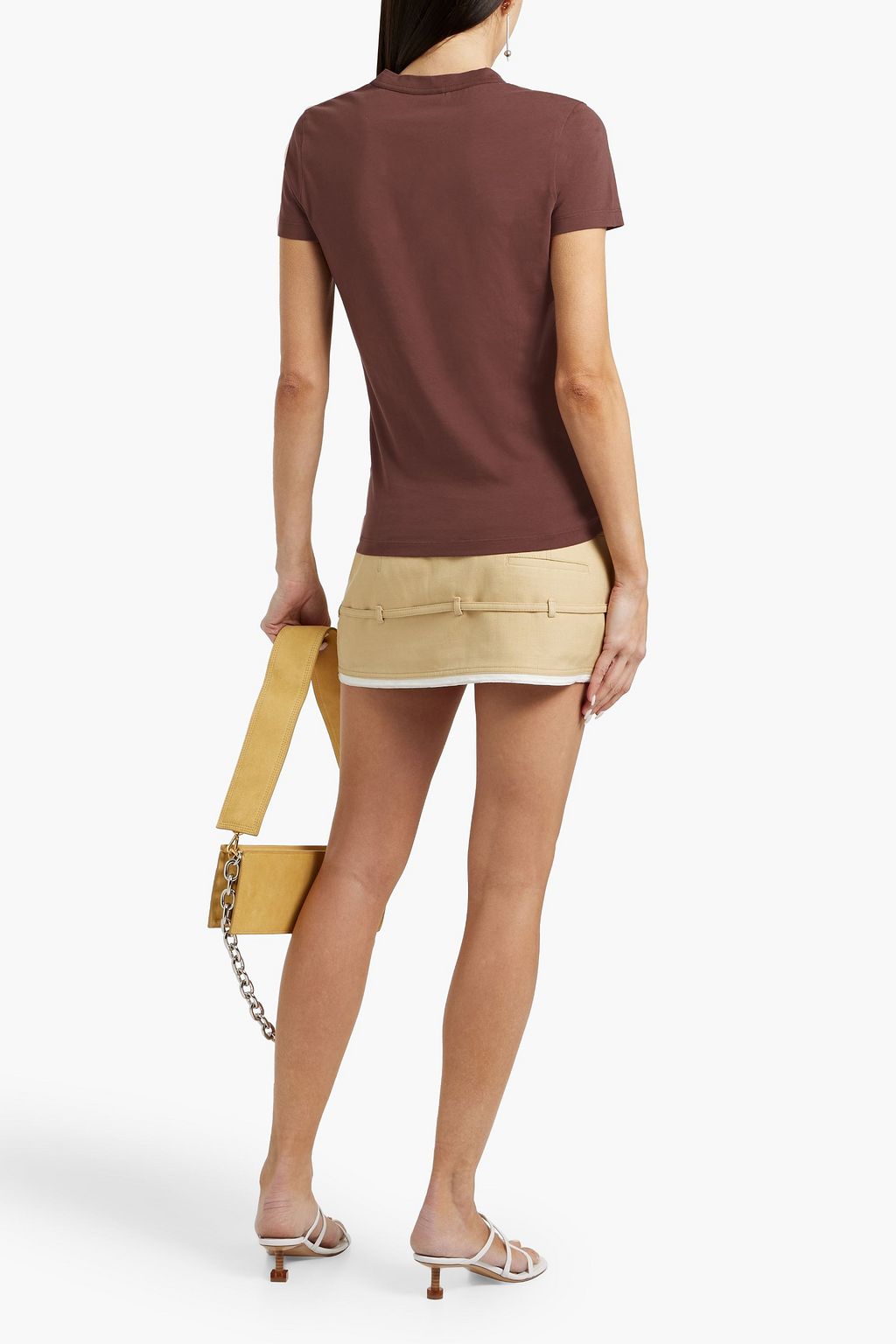 JACQUEMUS Embroidered cotton-jersey T-shirt