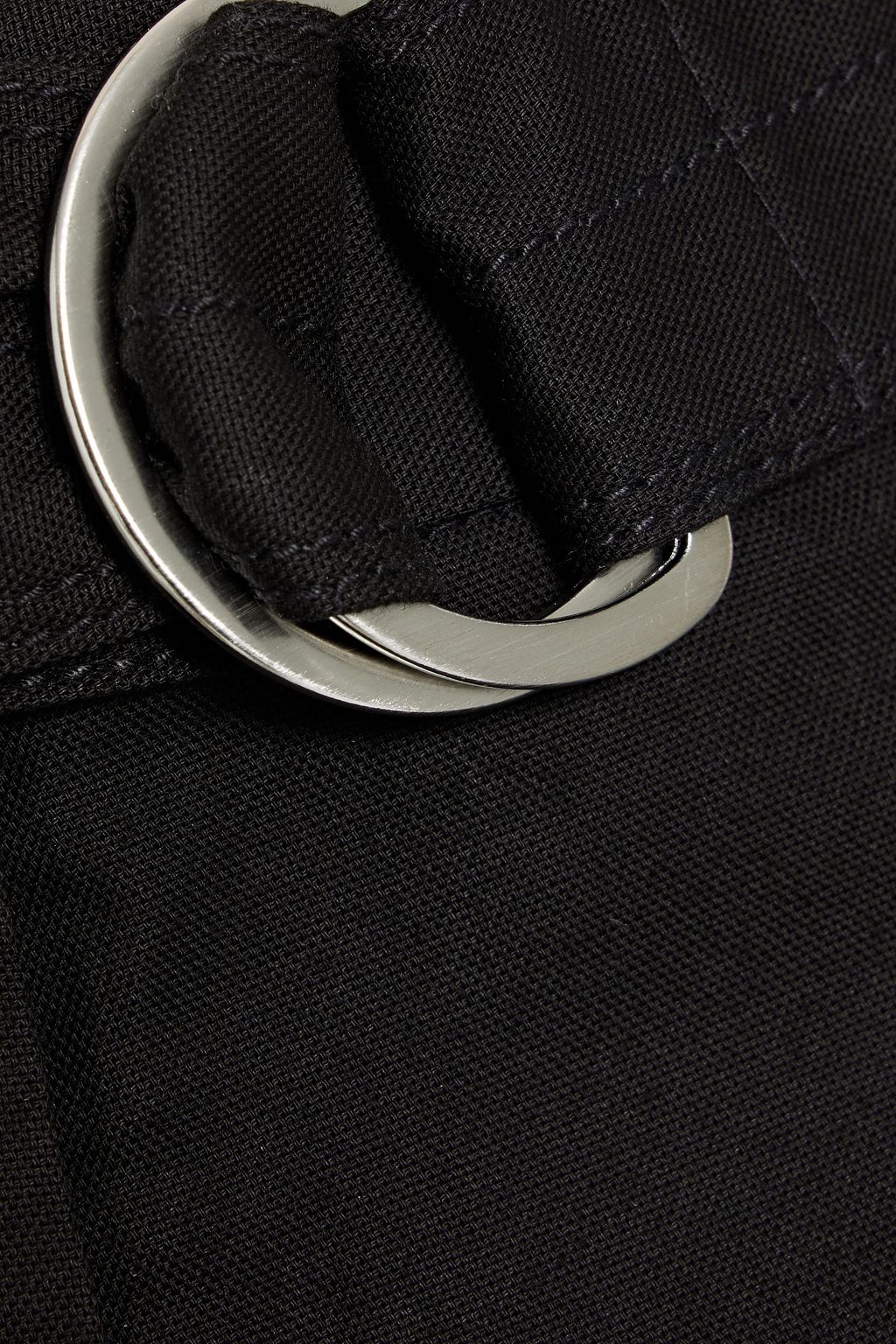 3.1 PHILLIP LIM Belted cotton-blend grain de poudre straight-leg pants