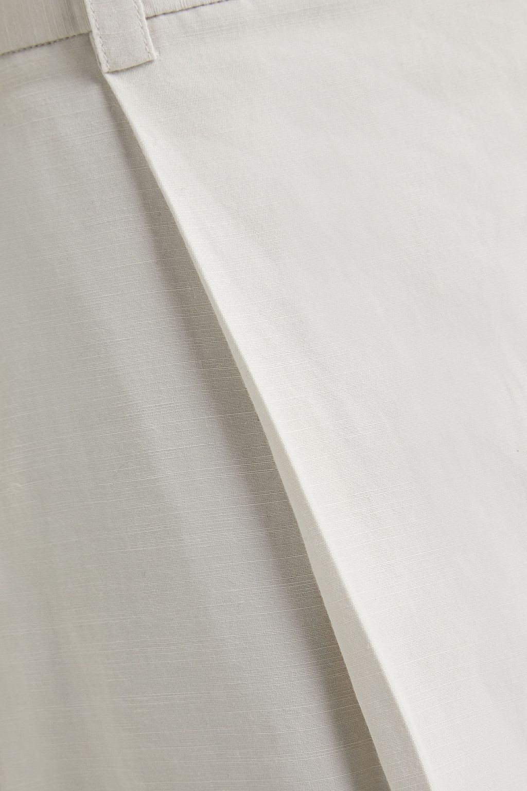 VINCE. Pleated slub woven wide-leg pants