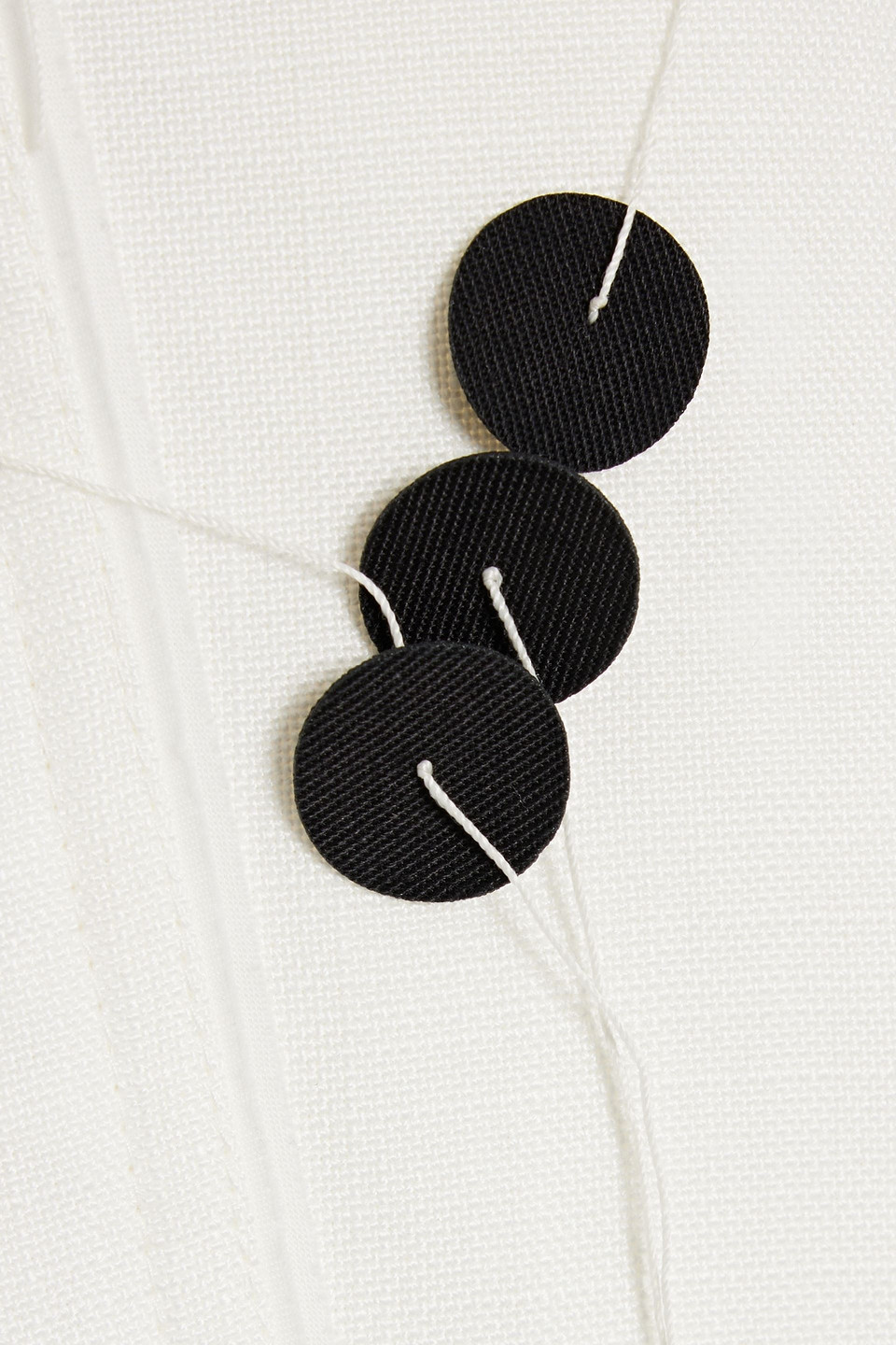 Jacquemus Waist Belted Polka Dot Jacket In White