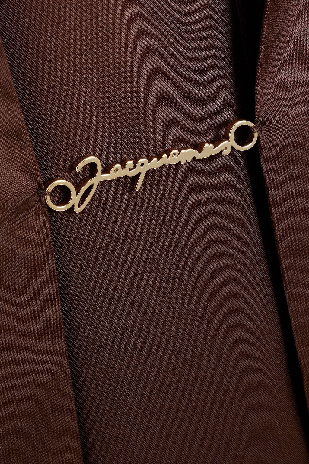 JACQUEMUS Embellished satin top