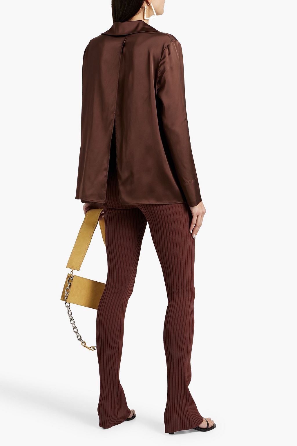 JACQUEMUS Embellished satin top