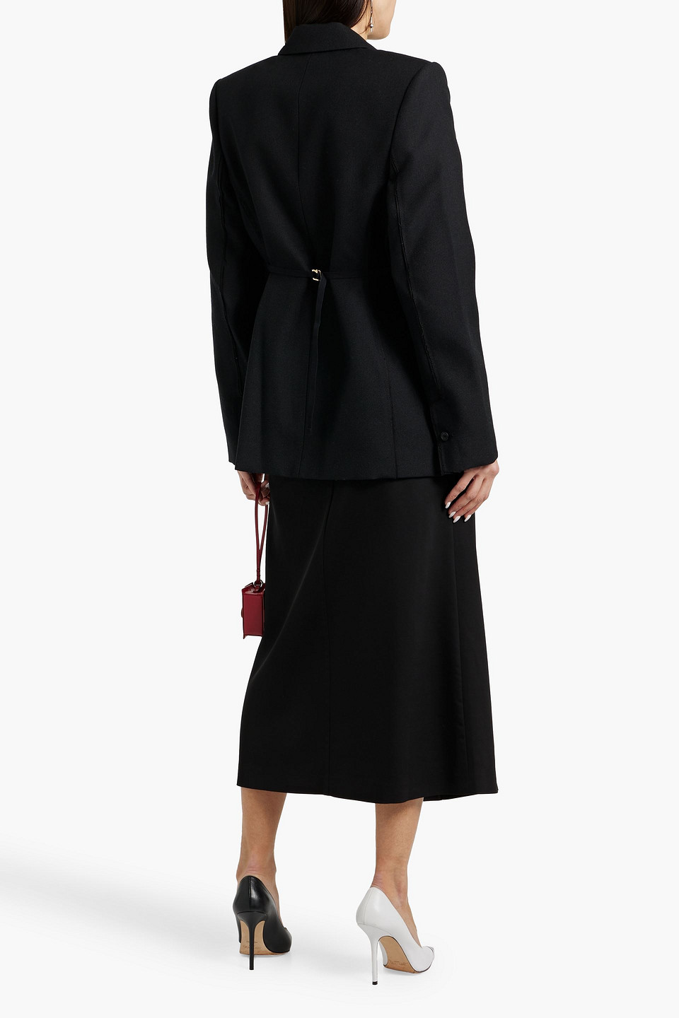 Jacquemus Oversized Wool-twill Blazer In Black