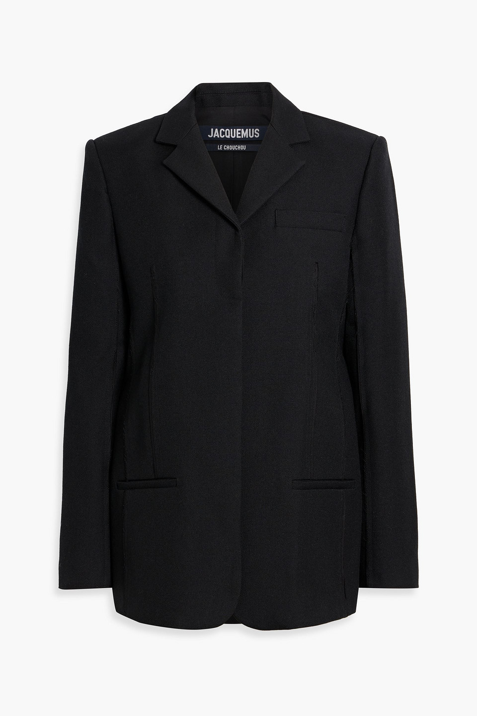 Jacquemus Oversized Wool-twill Blazer In Black