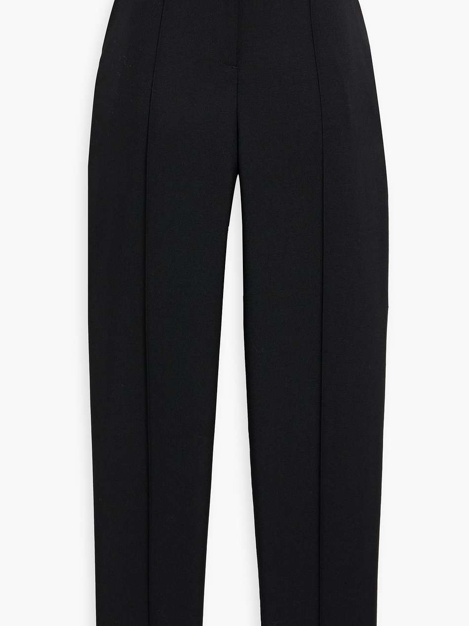 wool-twill tapered pants