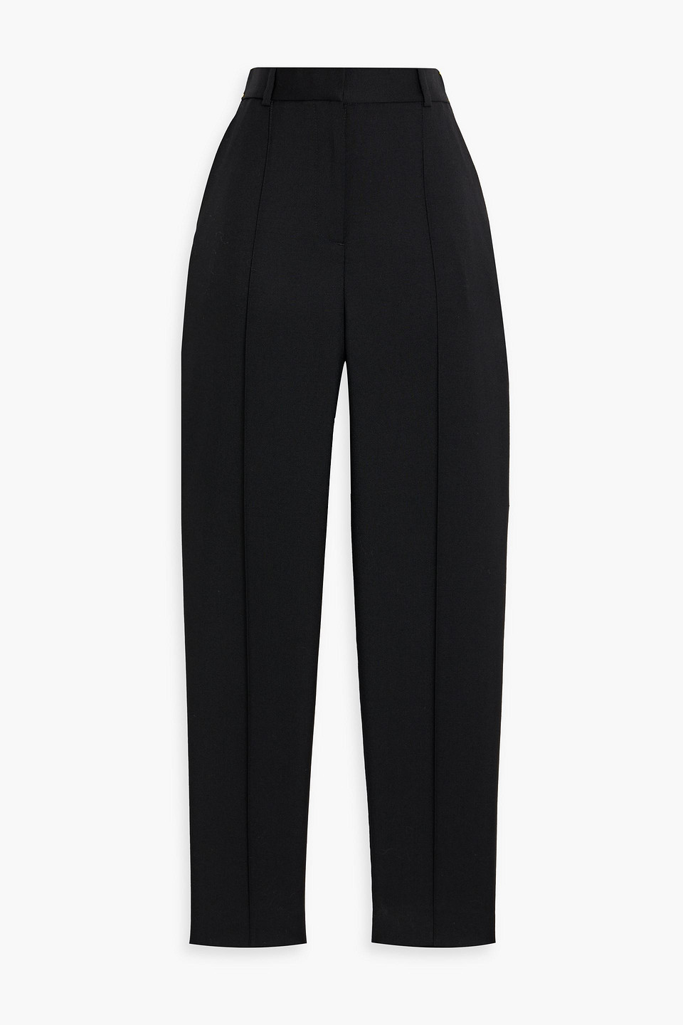 Totême Wool-twill Tapered Pants In Black