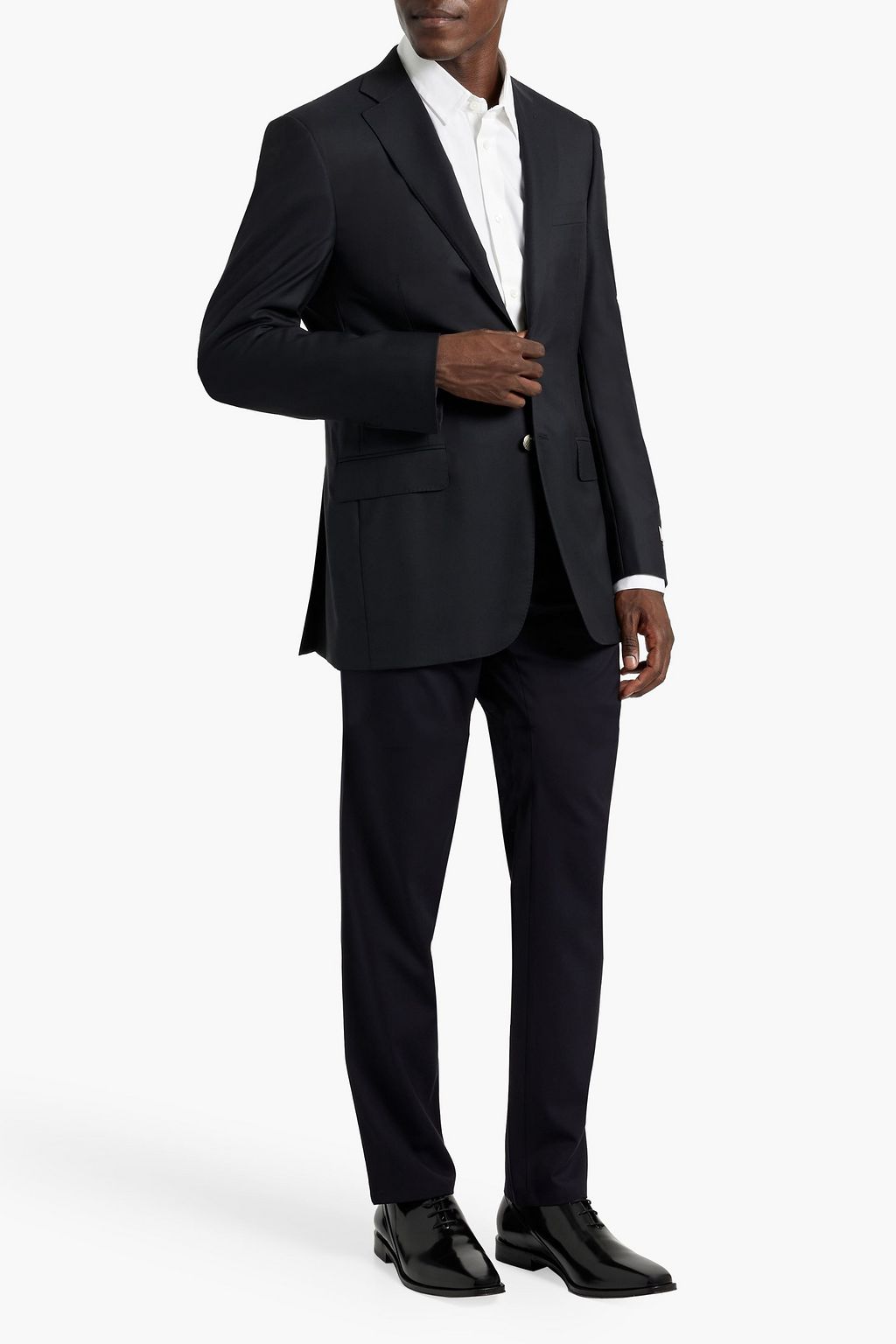 CANALI Wool-twill blazer