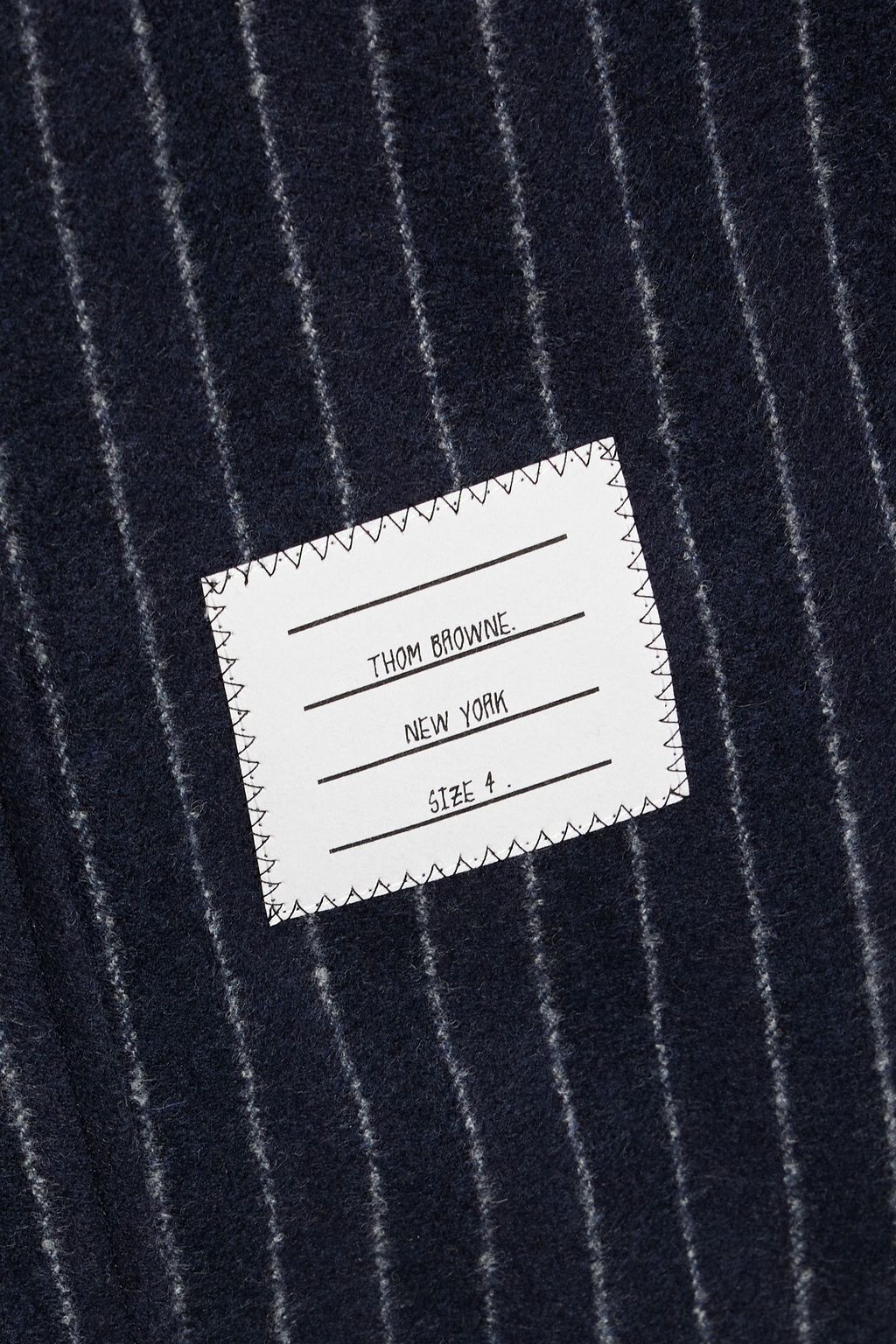 THOM BROWNE Pinstriped wool overshirt