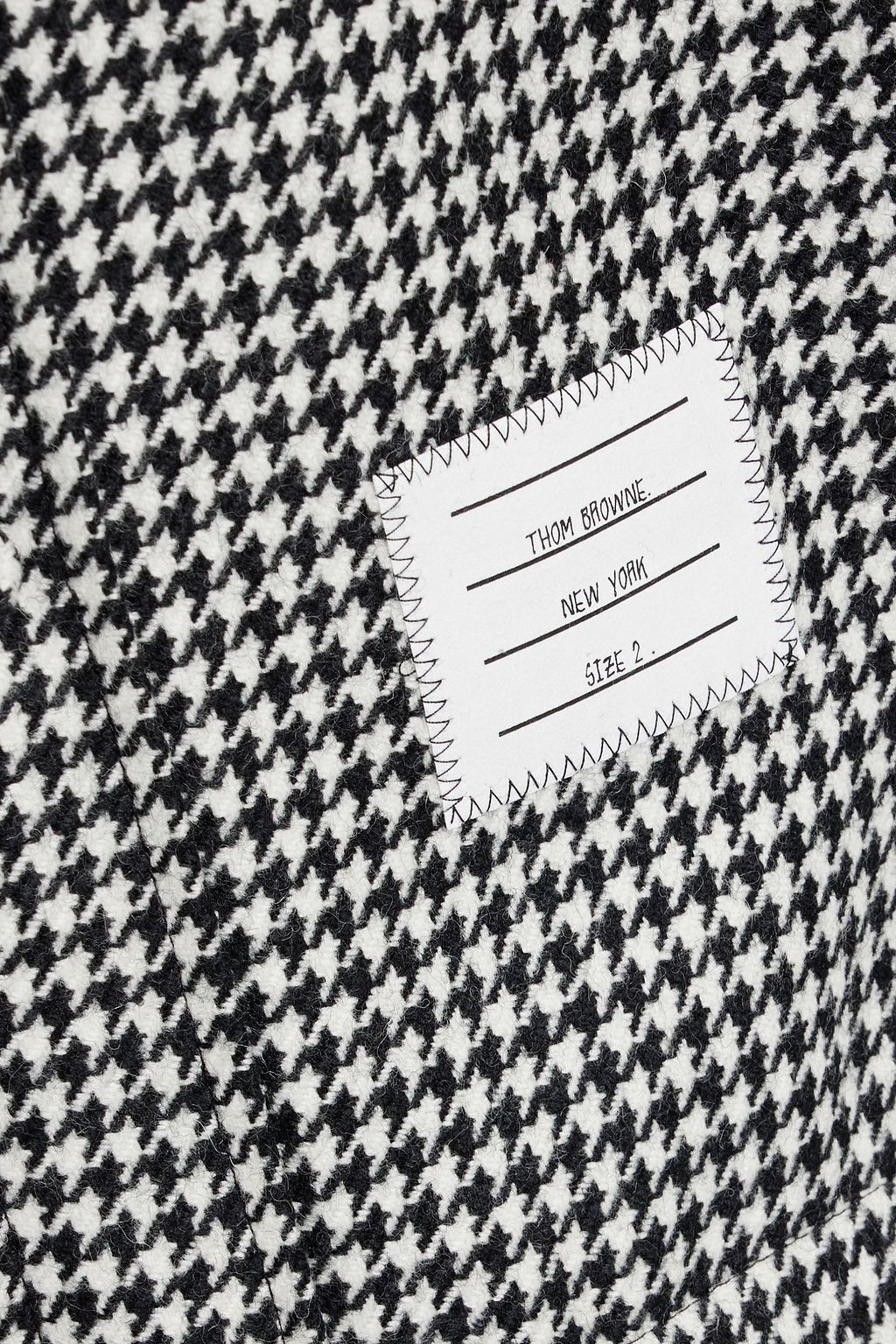 THOM BROWNE Houndstooth cotton overshirt