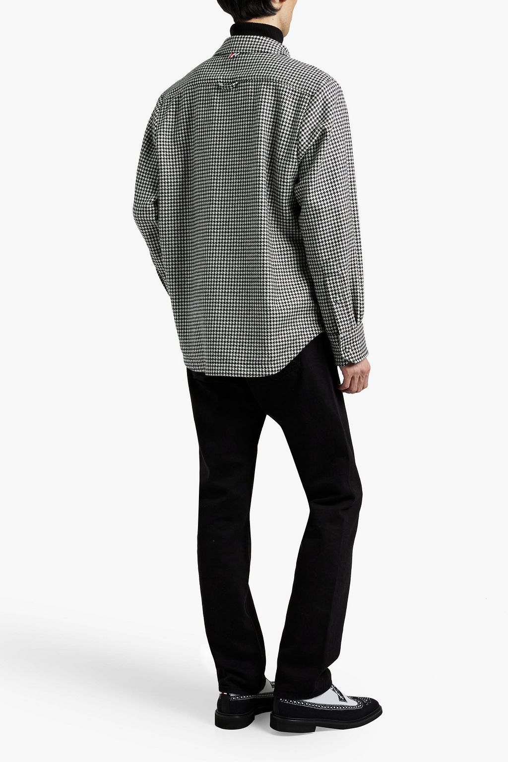 THOM BROWNE Houndstooth cotton overshirt