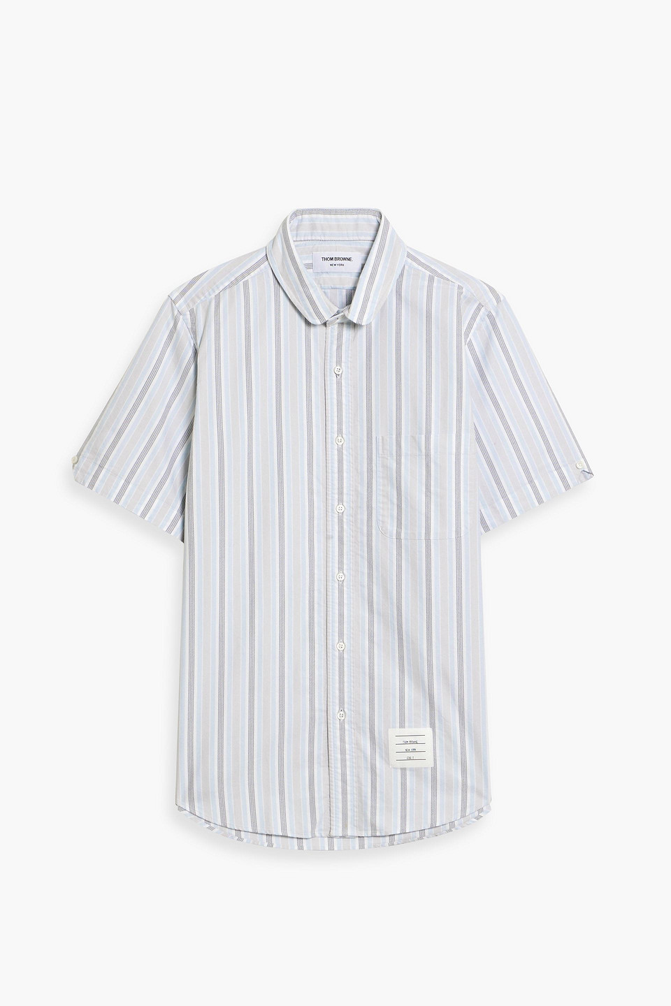 Thom Browne Striped Cotton-jacquard Shirt