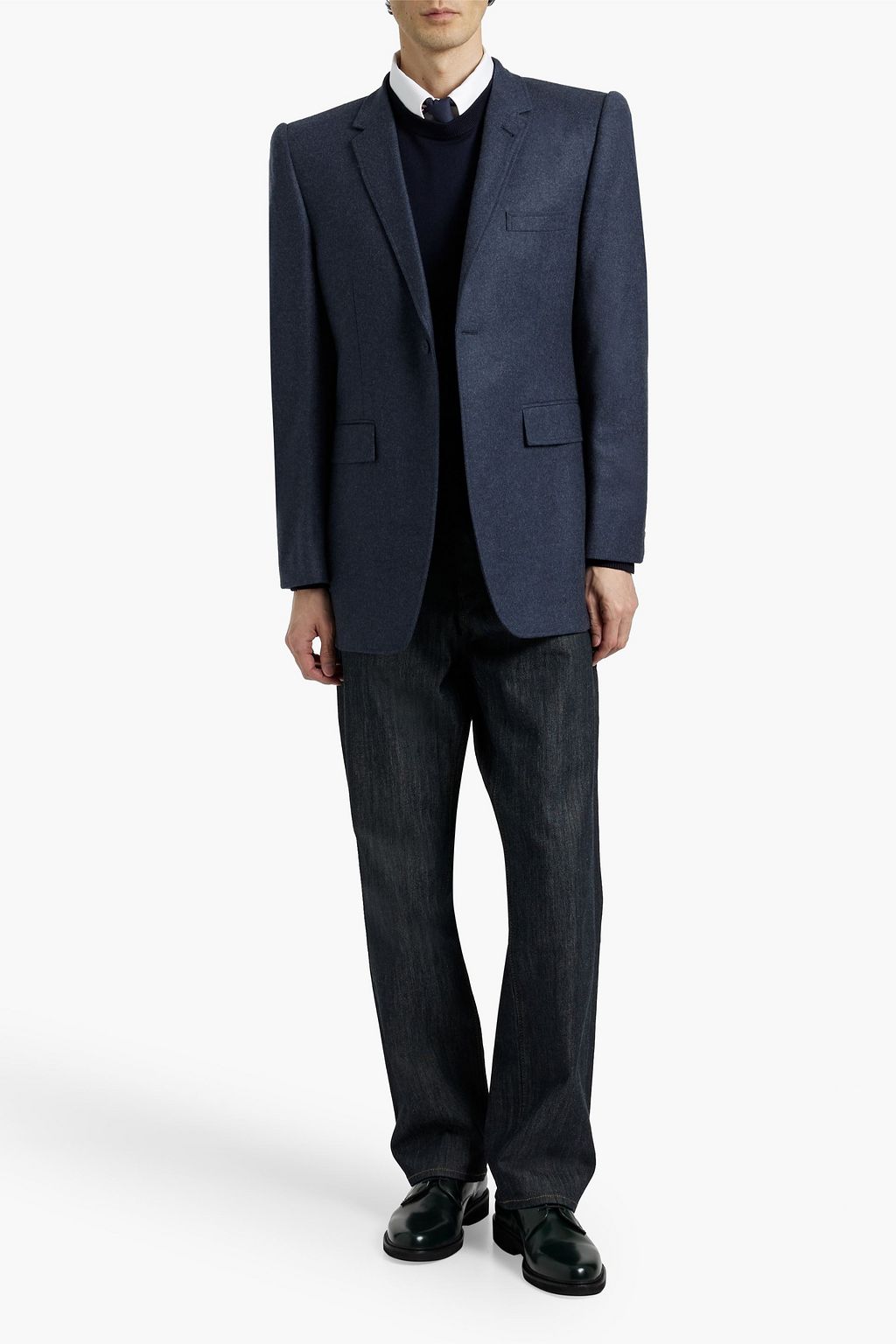 THOM BROWNE Wool-flannel blazer
