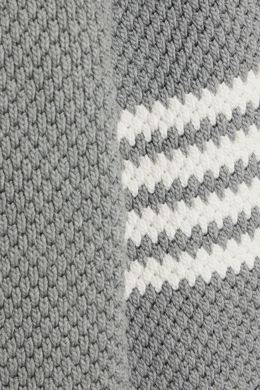 THOM BROWNE Striped cotton sweater