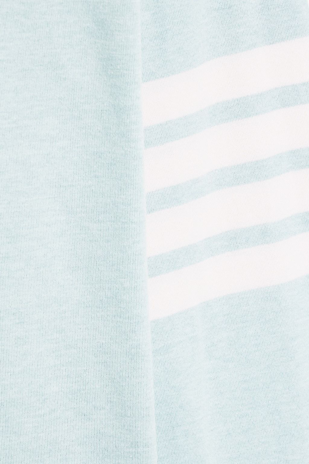 THOM BROWNE Striped cotton-jersey T-shirt