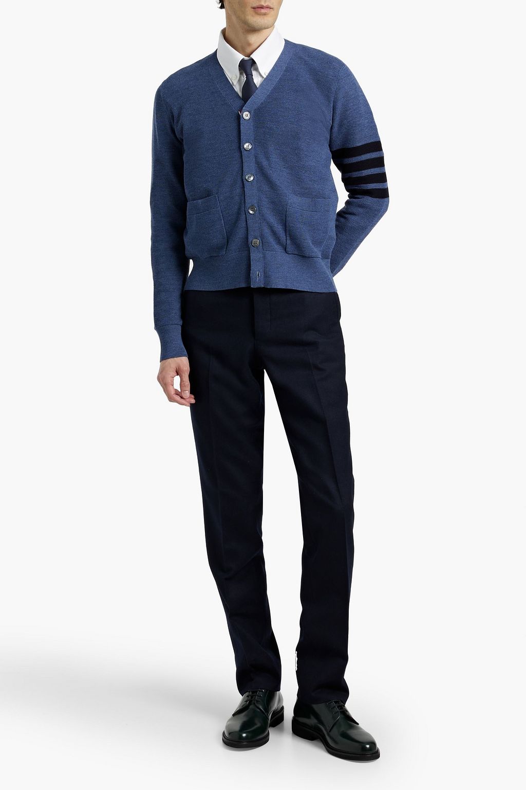 THOM BROWNE Wool-twill pants
