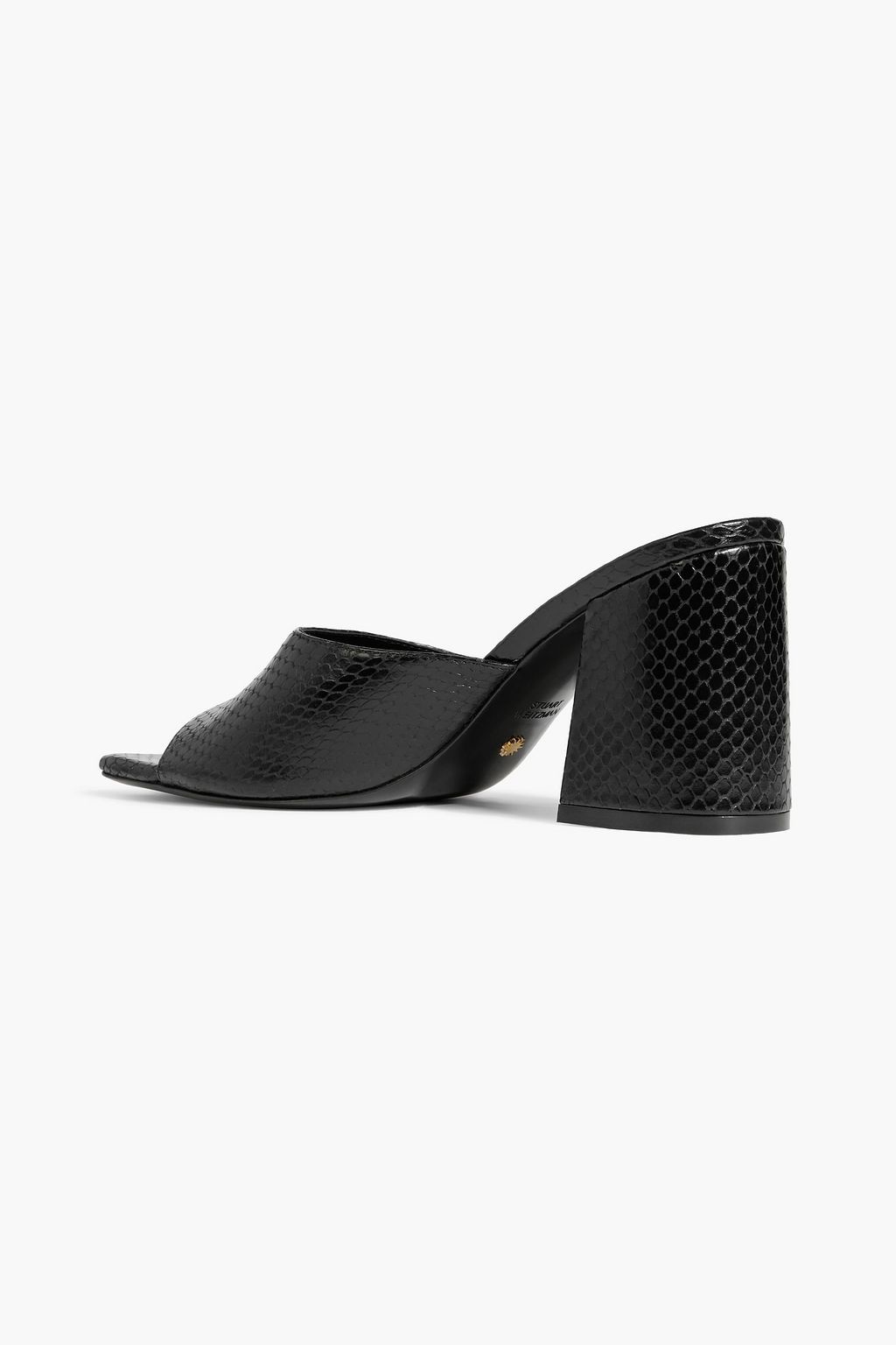 STUART WEITZMAN Tia 85 リザード風レザー サンダル