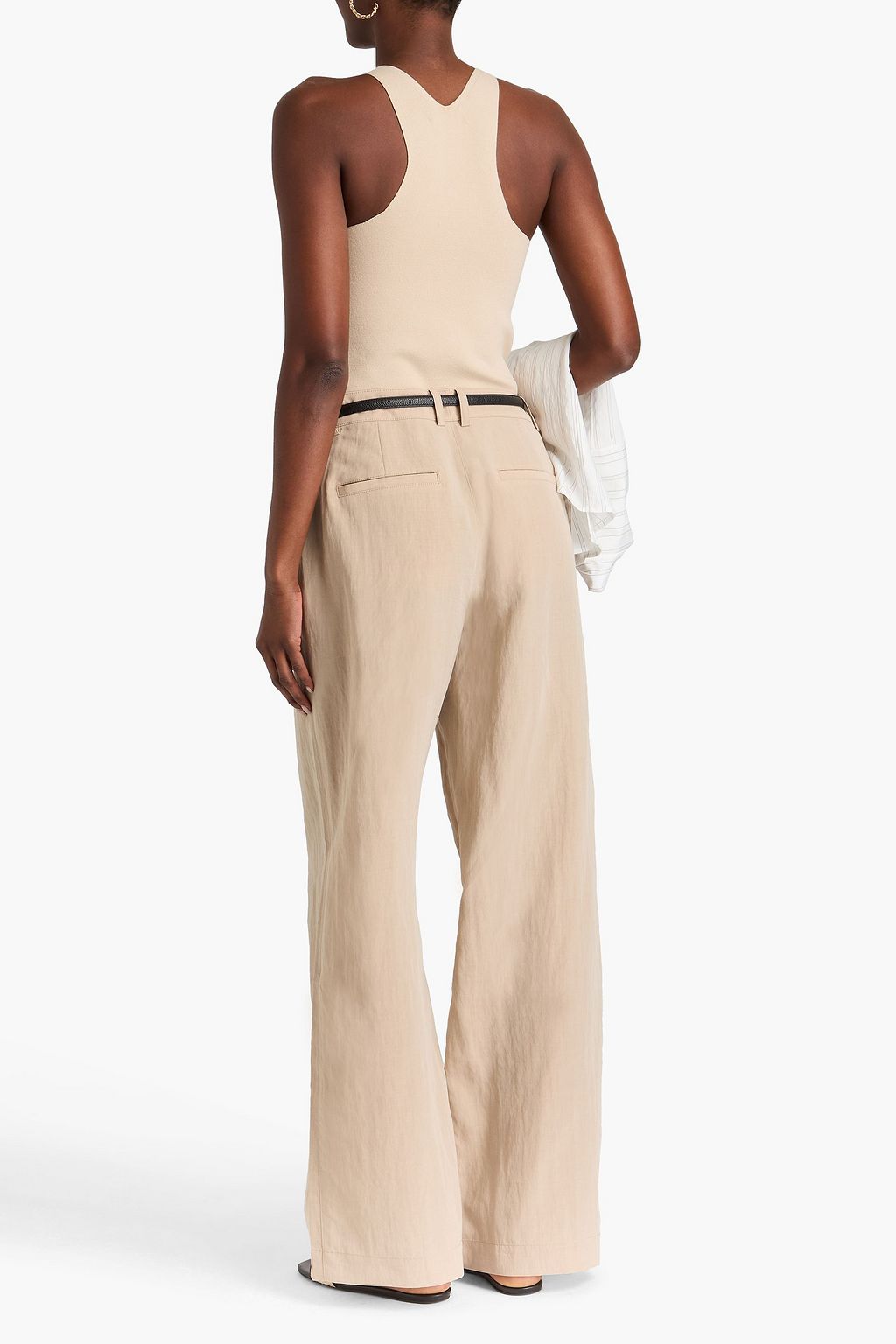VINCE. Lyocell-blend wide-leg pants