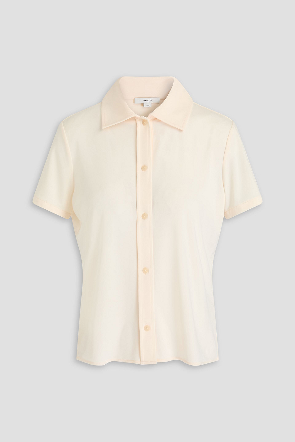 vince. - stretch-jersey shirt - white - xxs