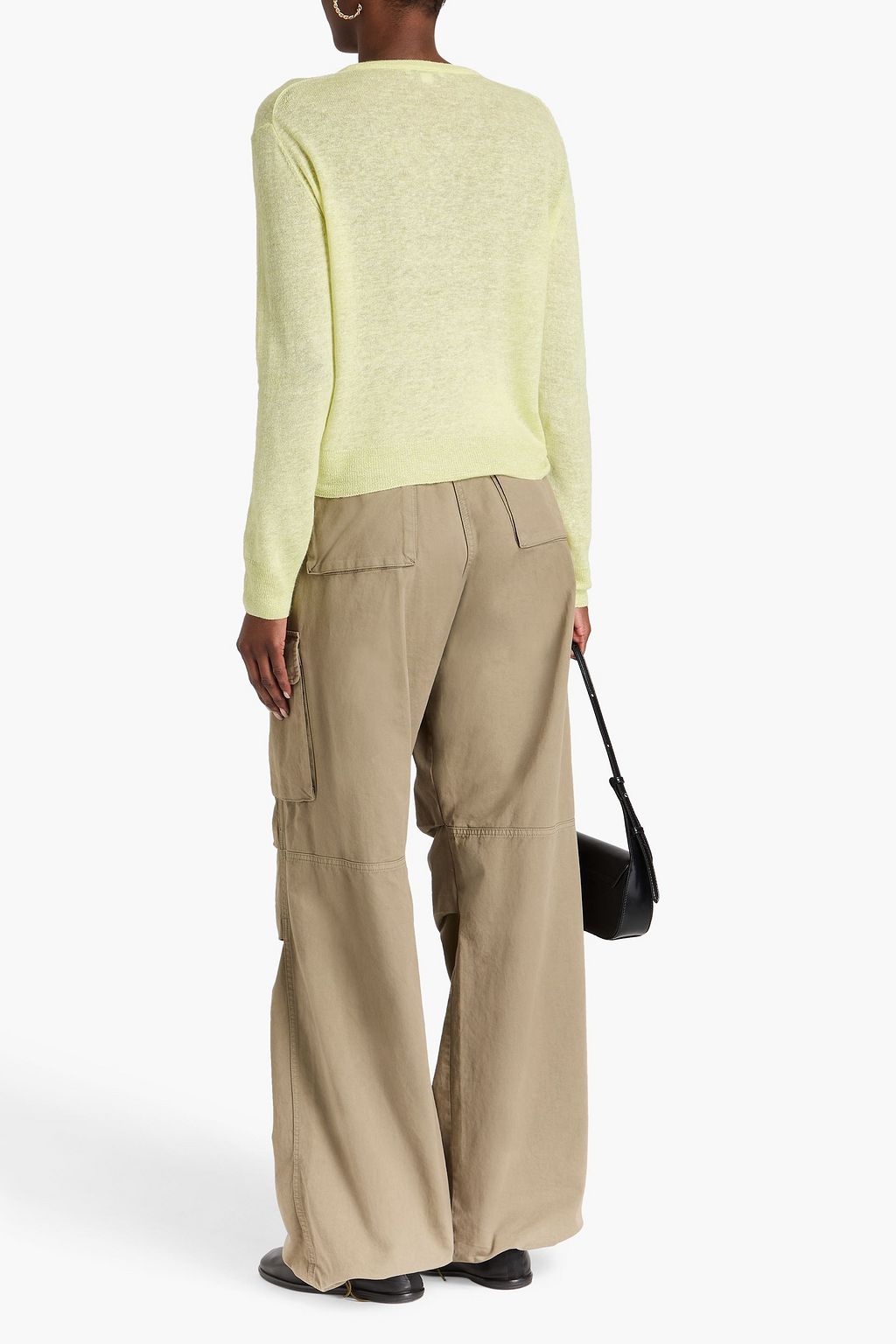 VINCE. Linen, cashmere and silk-blend sweater