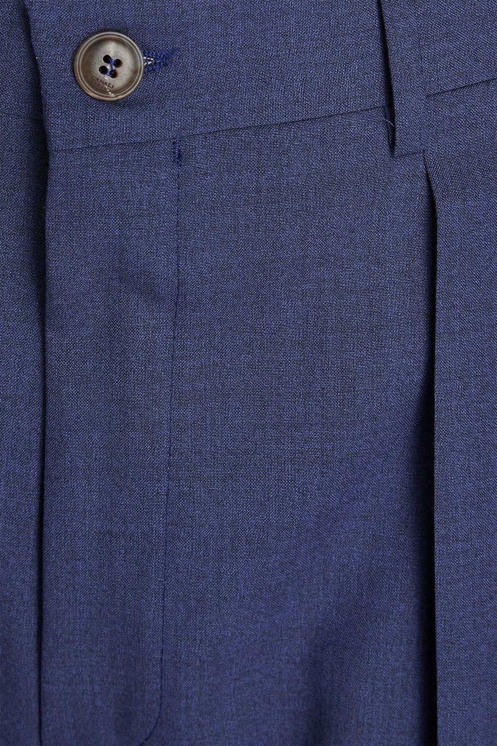 CANALI Tapered wool-twill pants