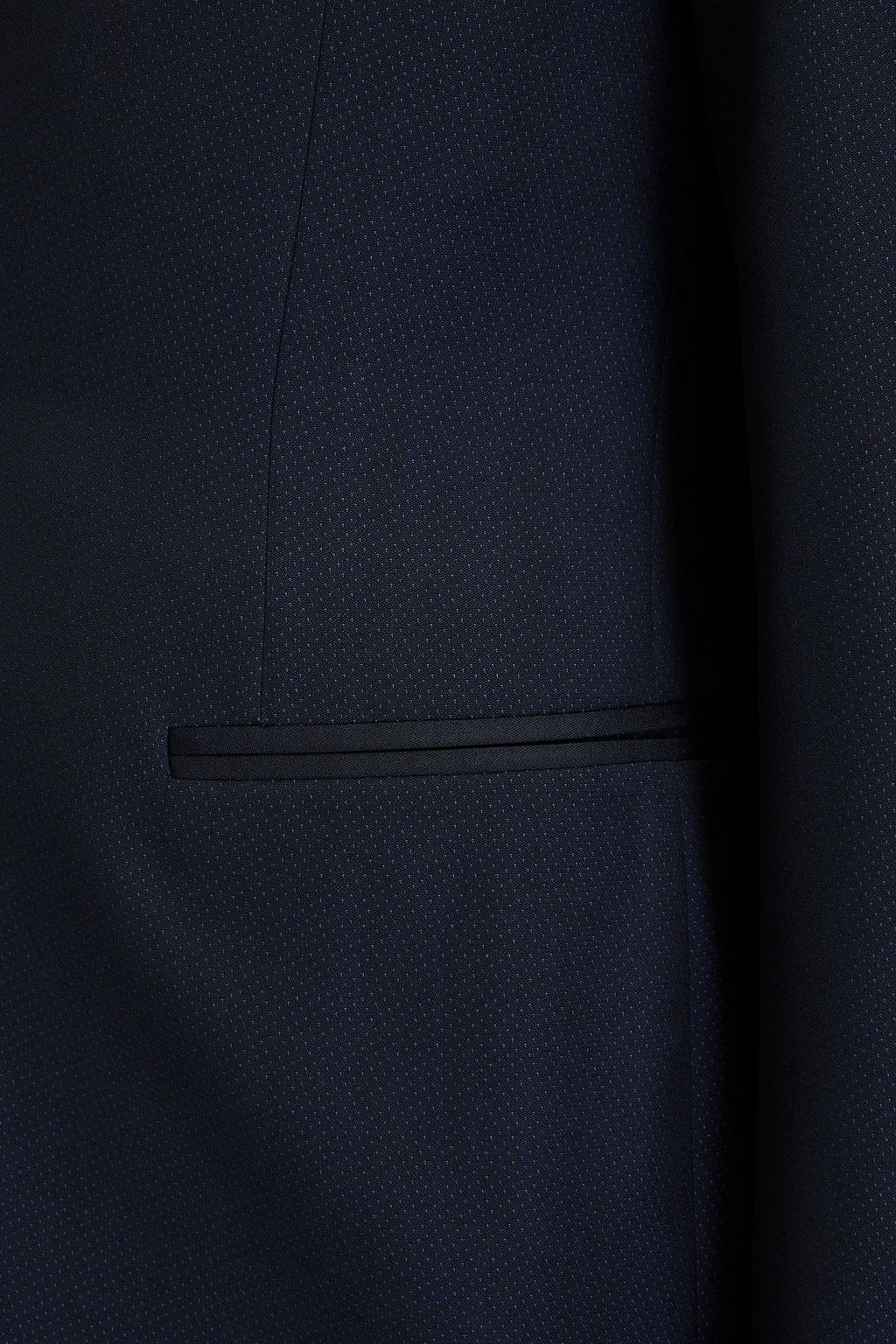 CANALI Satin-trimmed wool-jacquard blazer