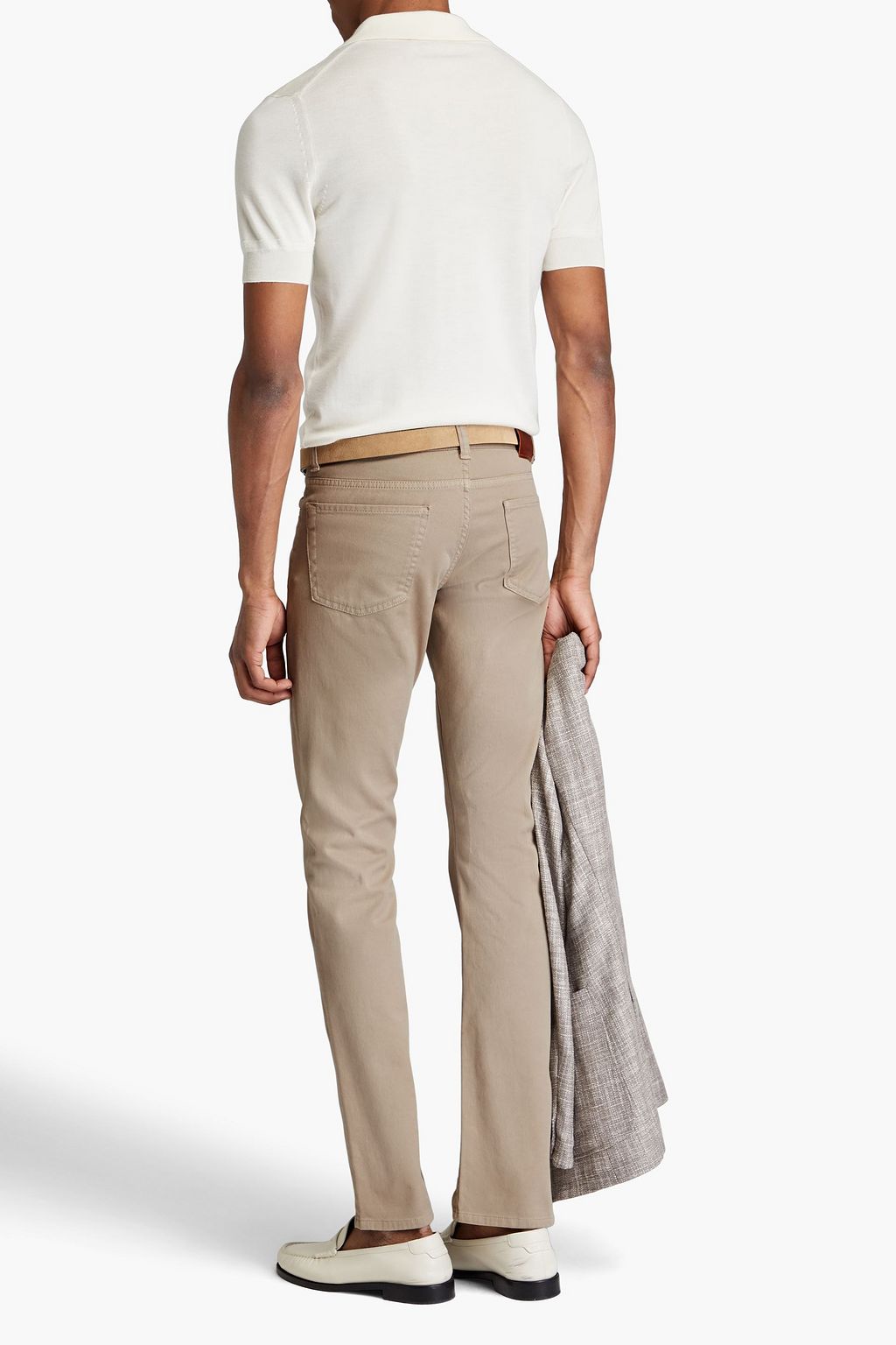 CANALI Cotton-blend twill pants