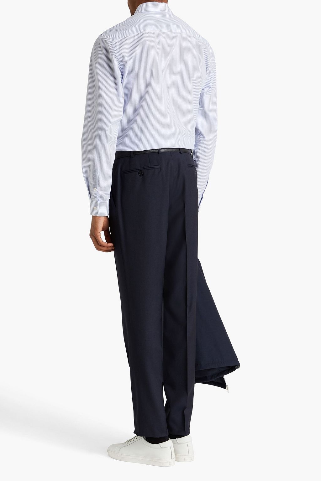 CANALI Tapered wool-twill pants