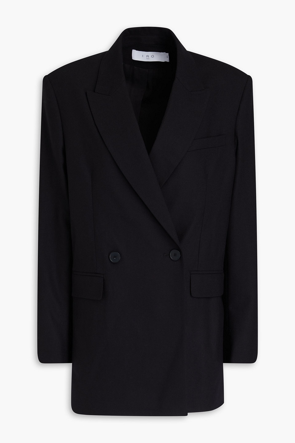 Iro Lumis Doppelreihiger Blazer Aus Einer Wollmischung In Schwarz