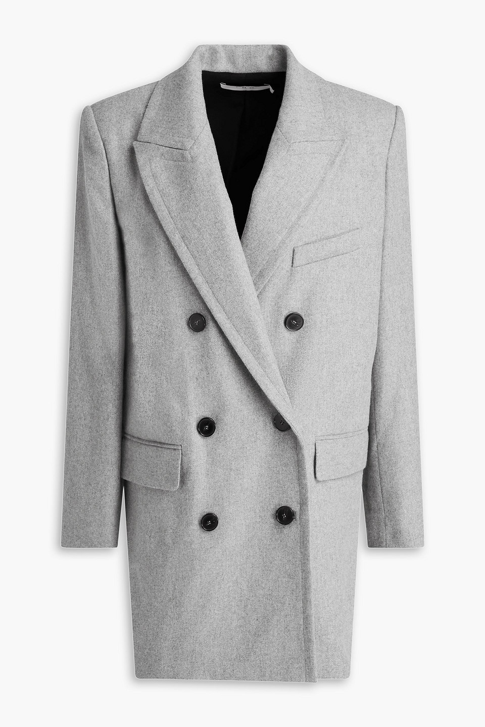 Iro Vefira Doppelreihiger Blazer Aus Flanell In Grau