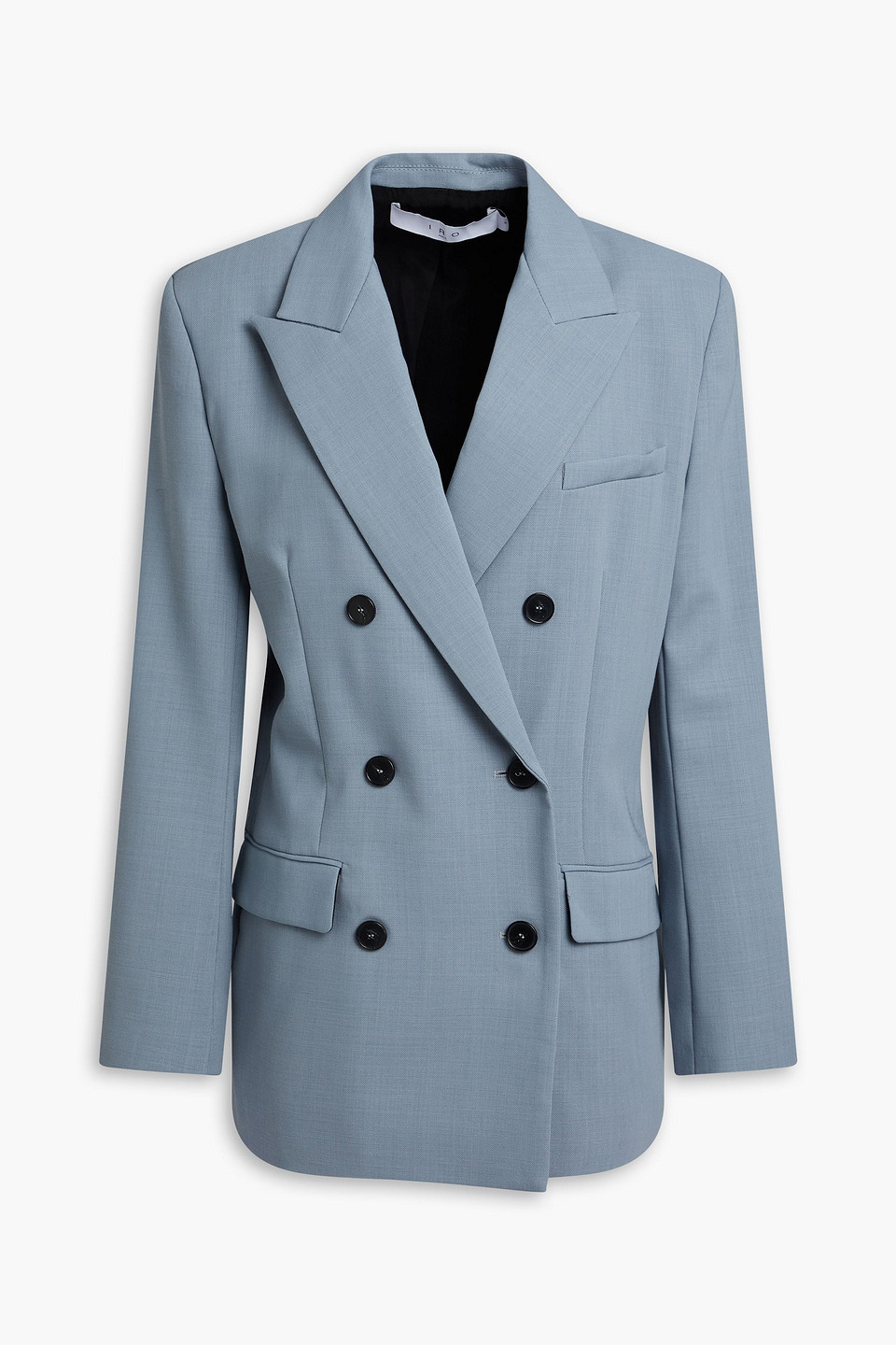 Iro Pietra Doppelreihiger Blazer Aus Wolle In Schieferblau